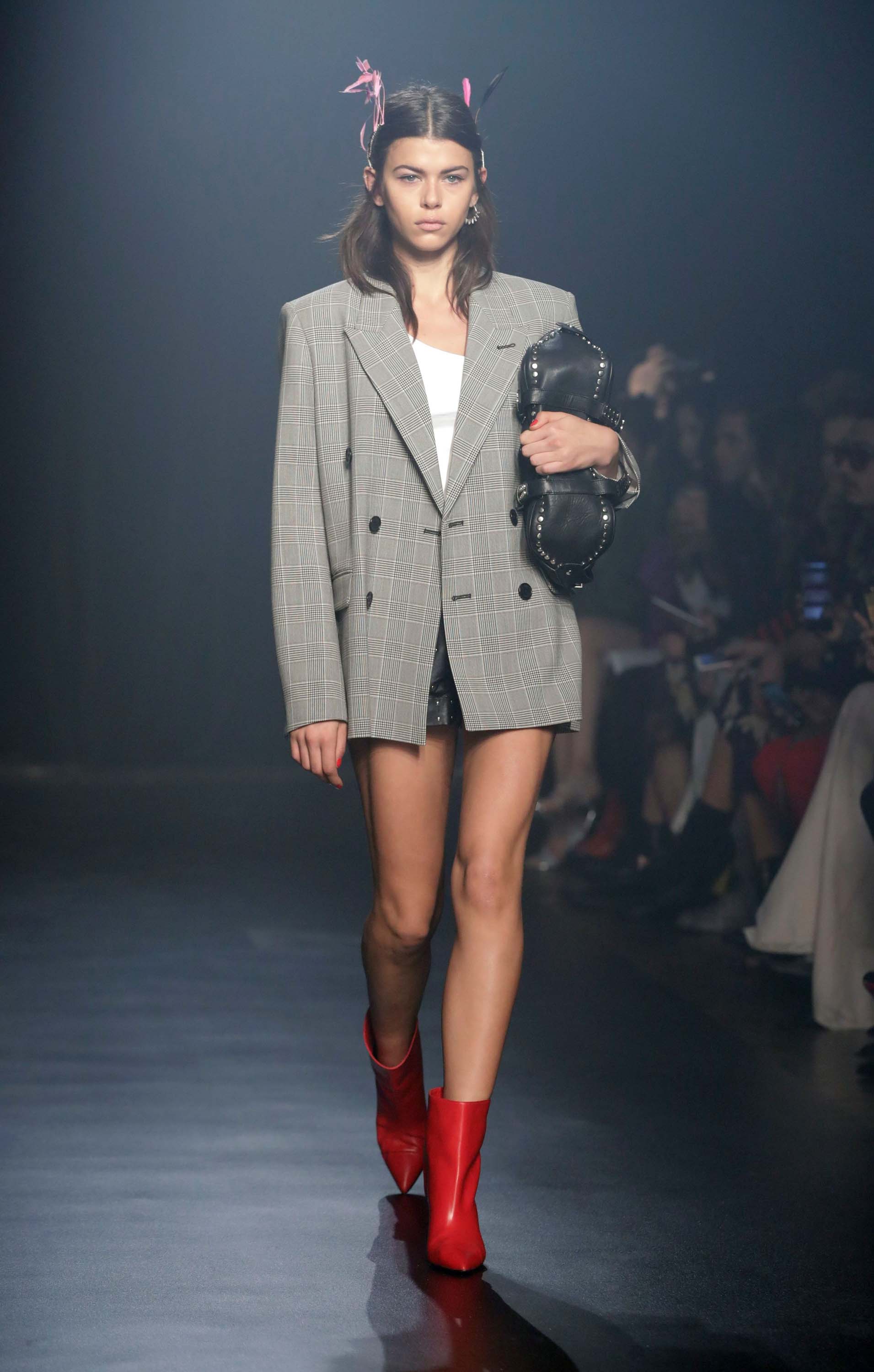 Georgia Fowler attends Zadig & Voltaire show