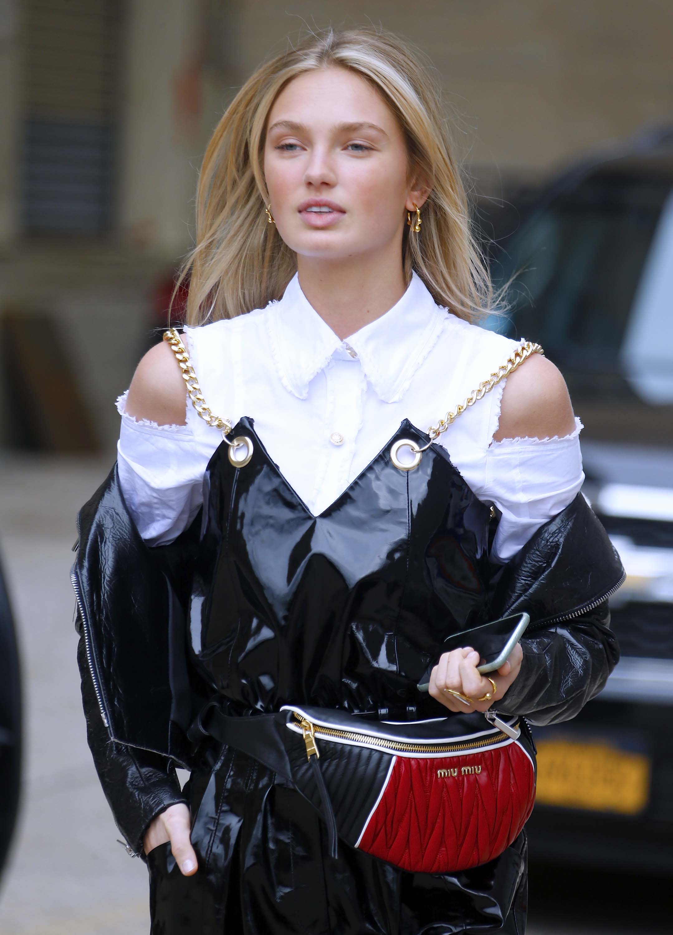 Romee Strijd attends Ralph Lauren AW18 at Skylight Clarkson