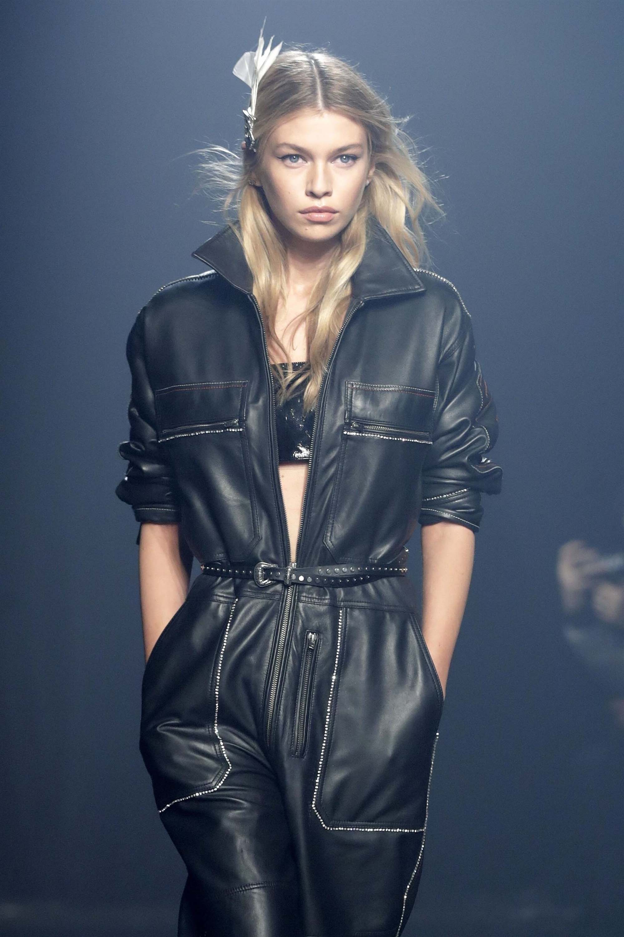 Stella Maxwell attends Walks in the Zadig & Voltaire show