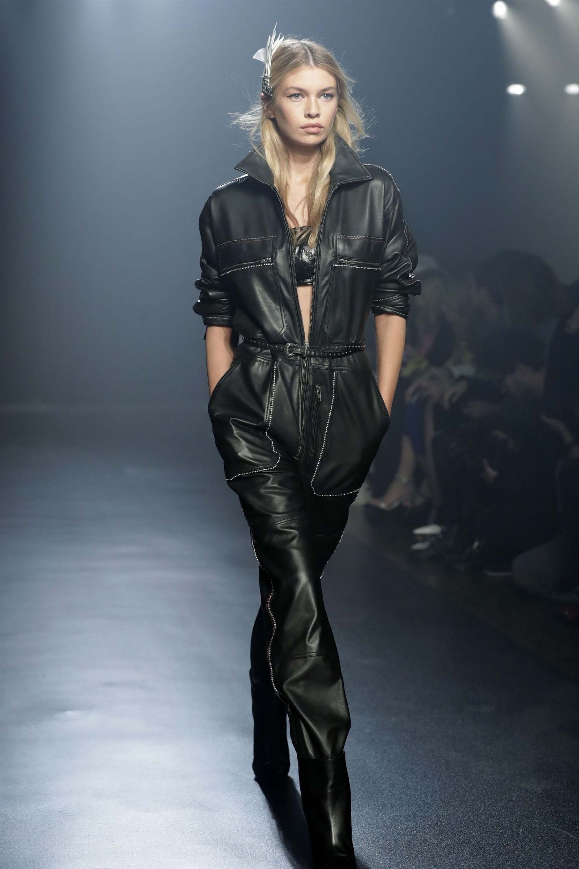 Stella Maxwell attends Walks in the Zadig & Voltaire show