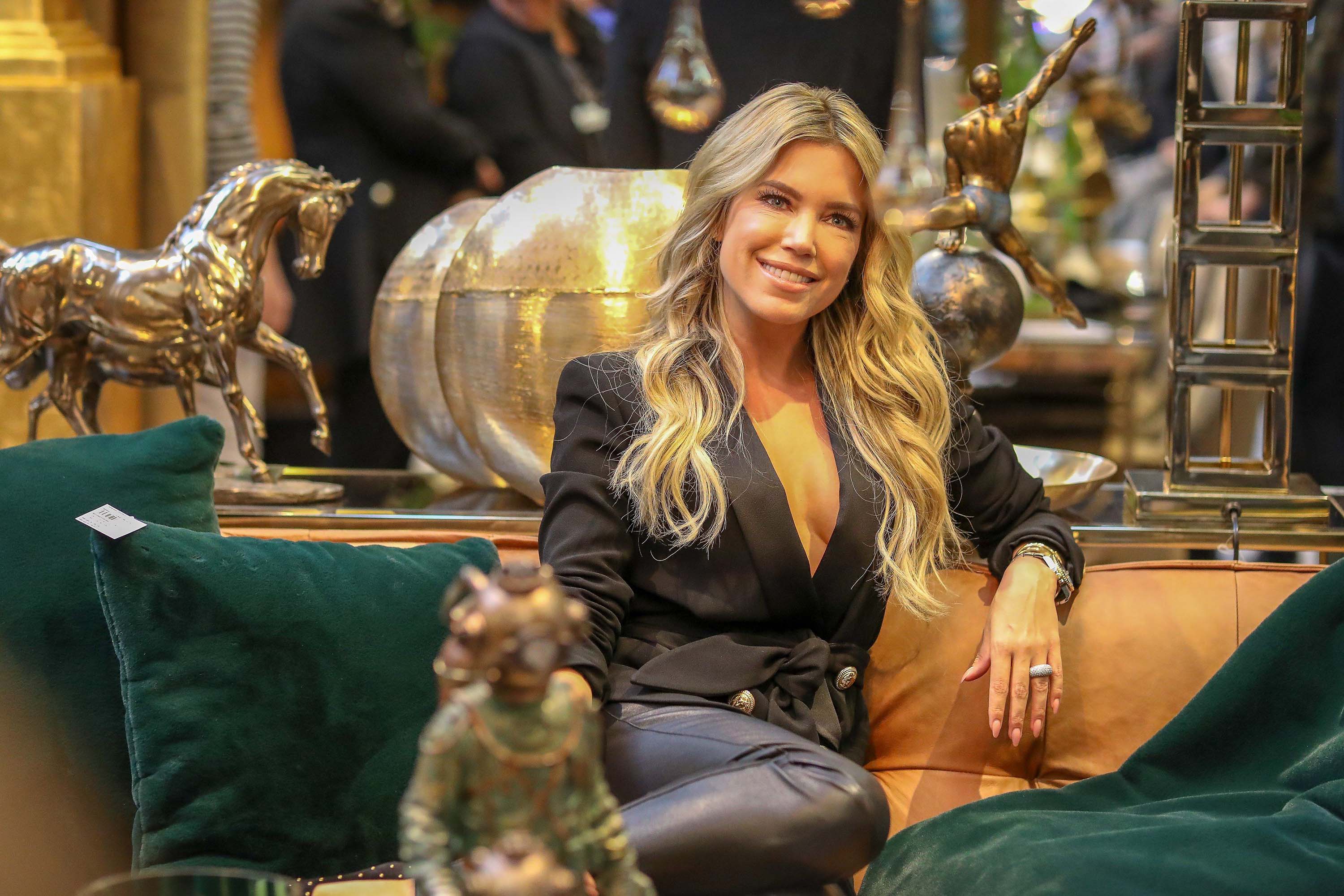 Sylvie Meis attends Ambiente 2018 trade fair