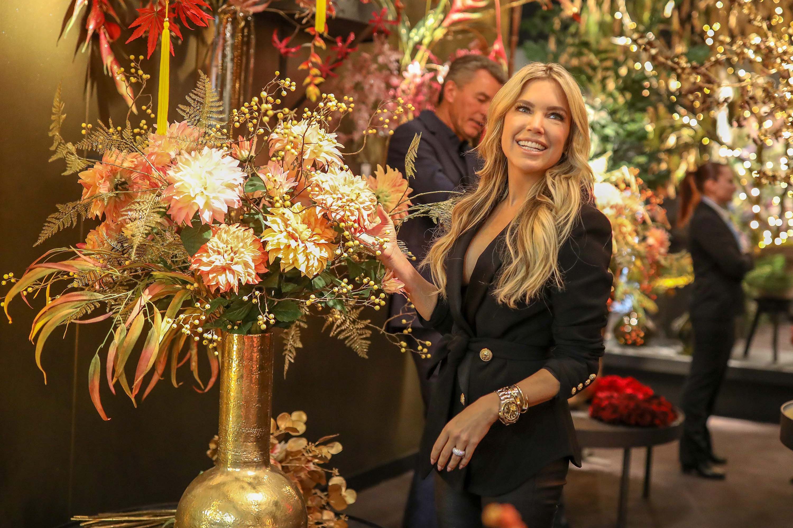 Sylvie Meis attends Ambiente 2018 trade fair