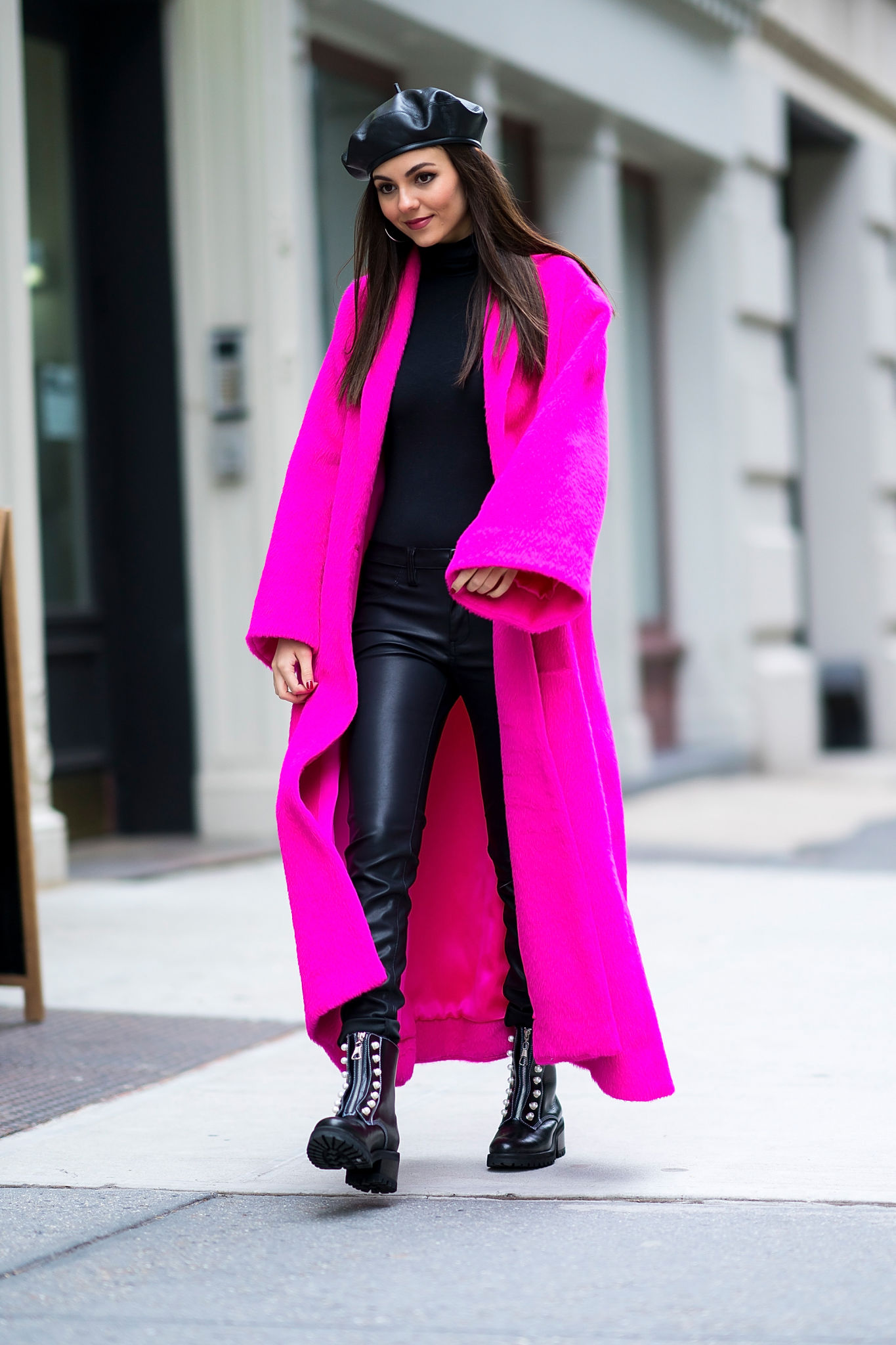Victoria Justice out in NYC