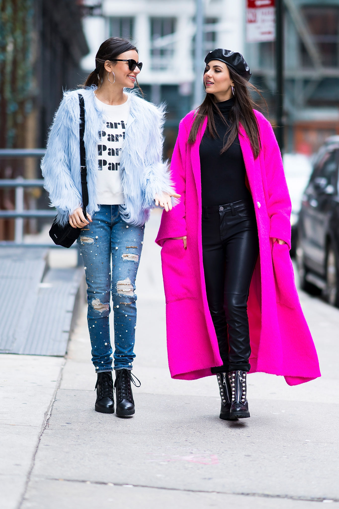 Victoria Justice out in NYC