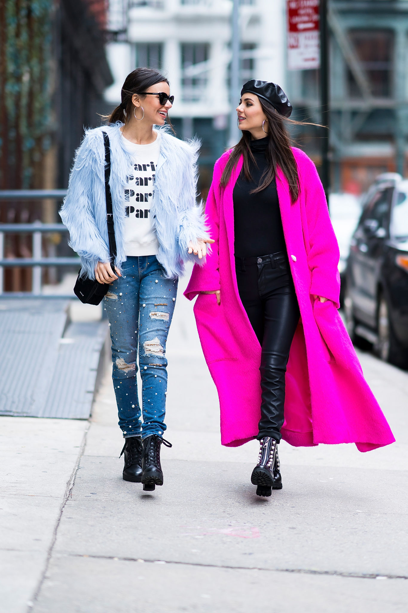 Victoria Justice out in NYC