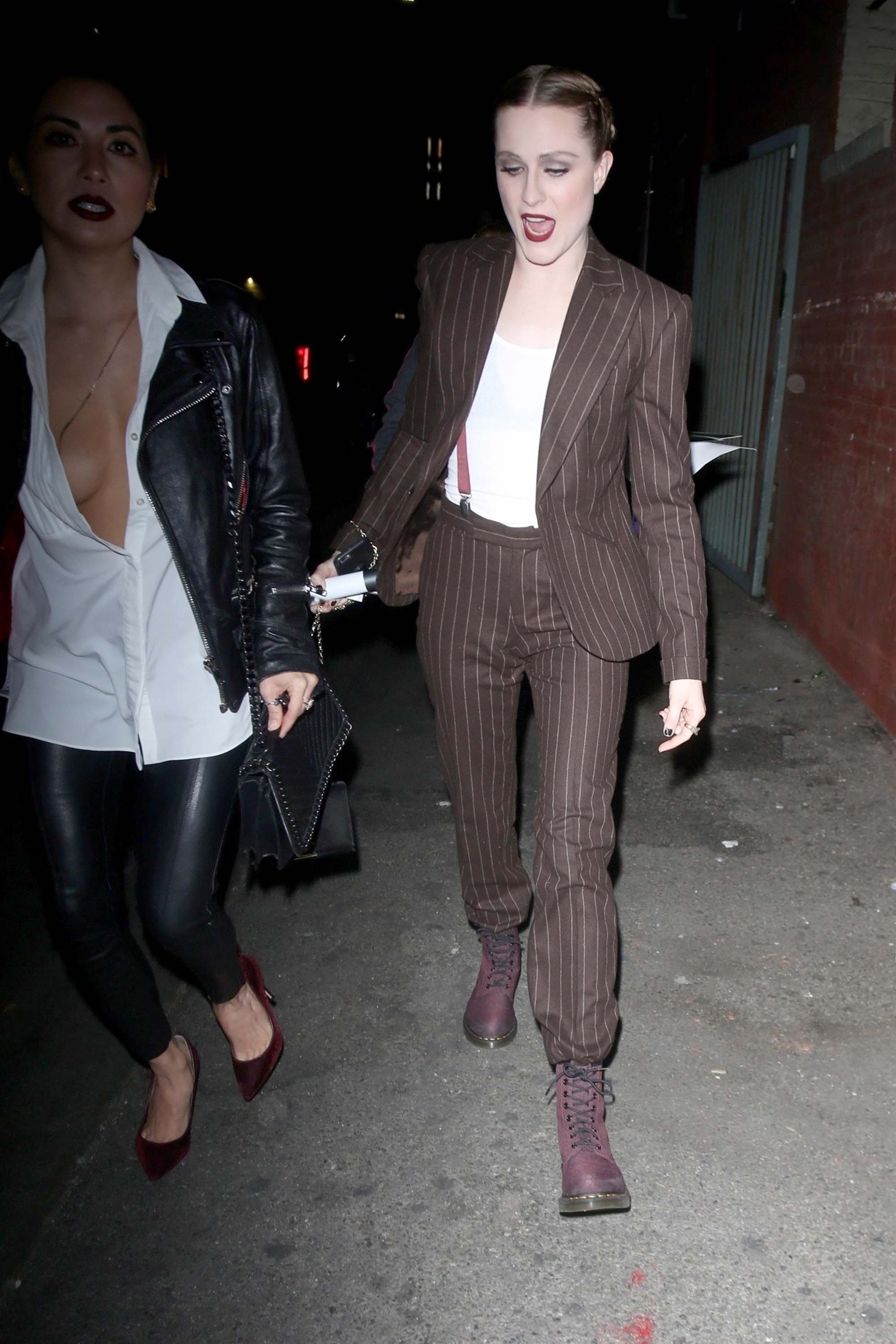 Evan Rachel Wood arrives for her concert