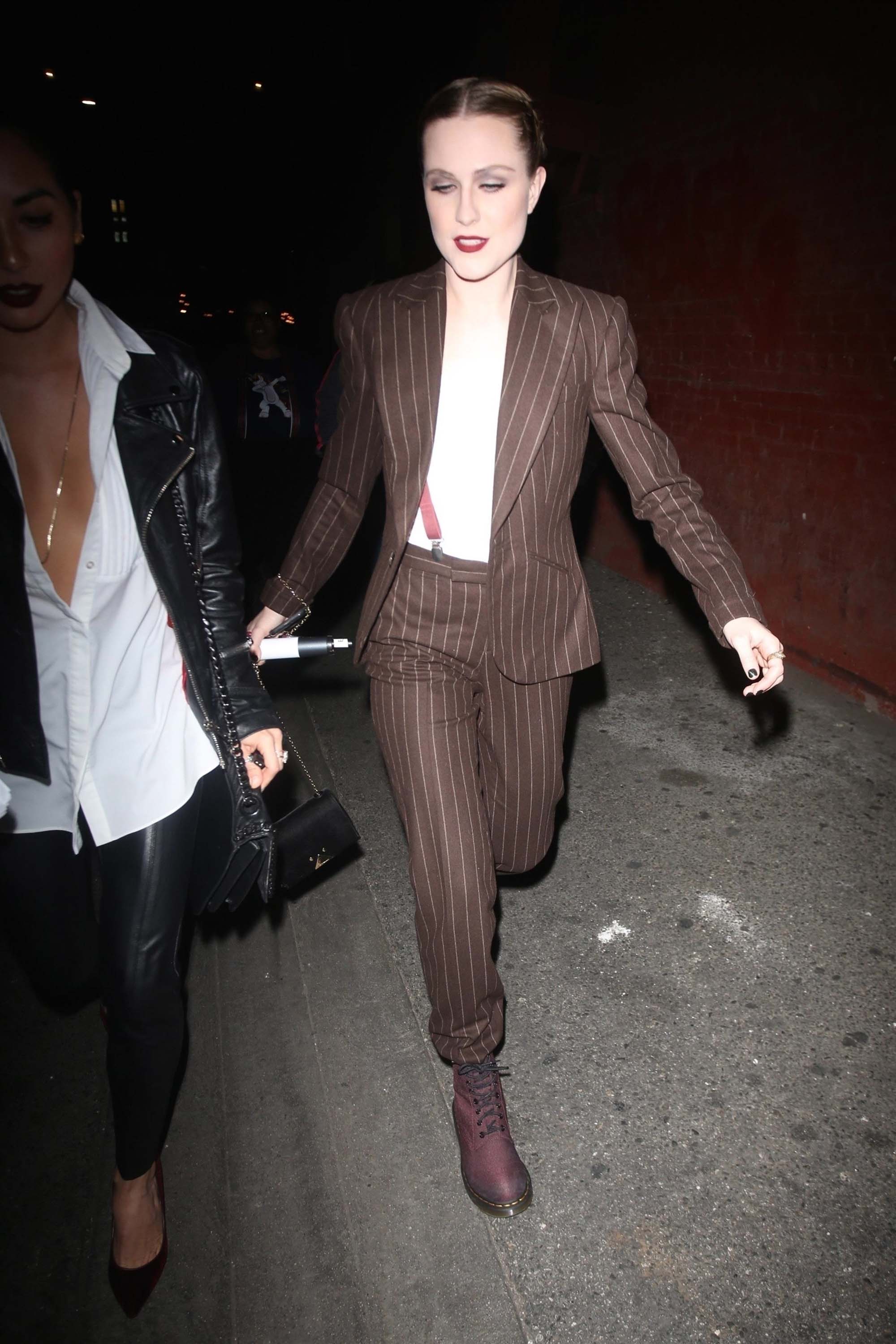 Evan Rachel Wood arrives for her concert