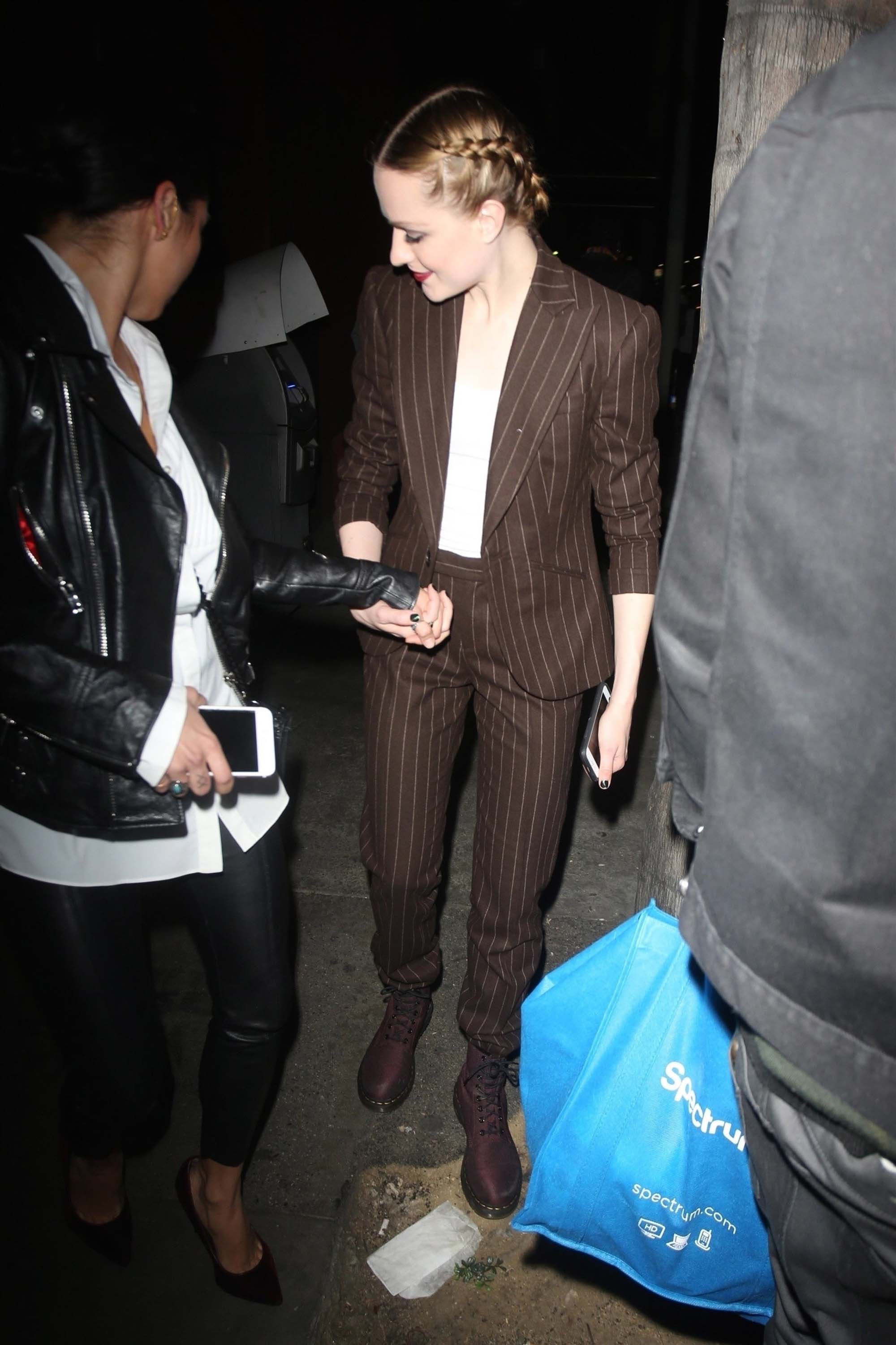 Evan Rachel Wood arrives for her concert