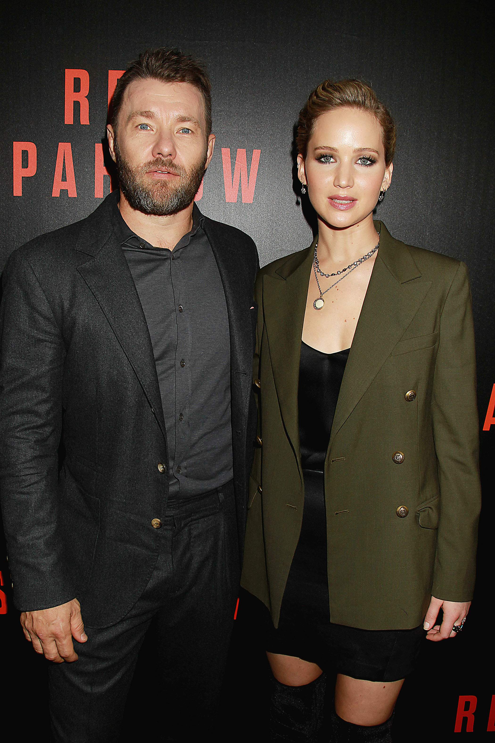 Jennifer Lawrence attends the screening of their new film Red Sparrow