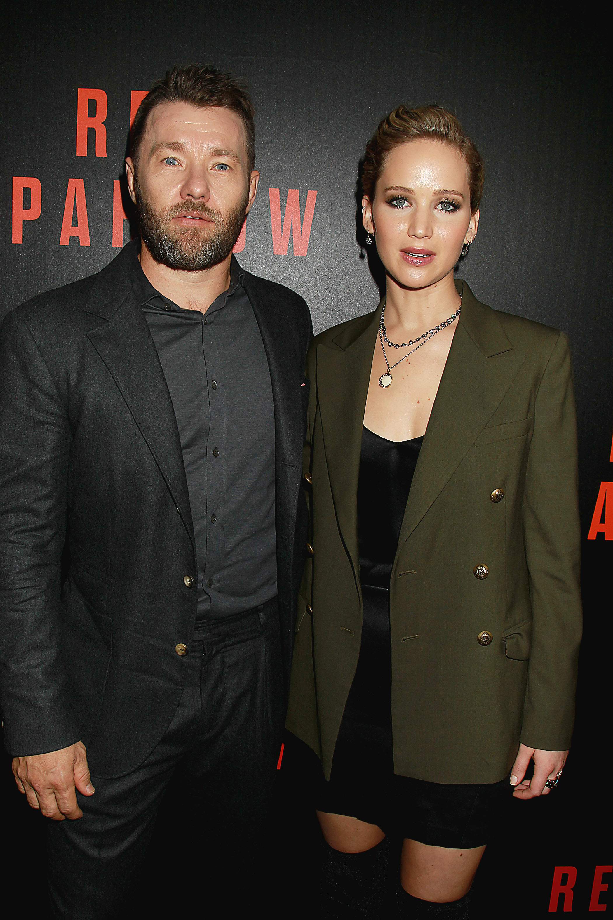 Jennifer Lawrence attends the screening of their new film Red Sparrow