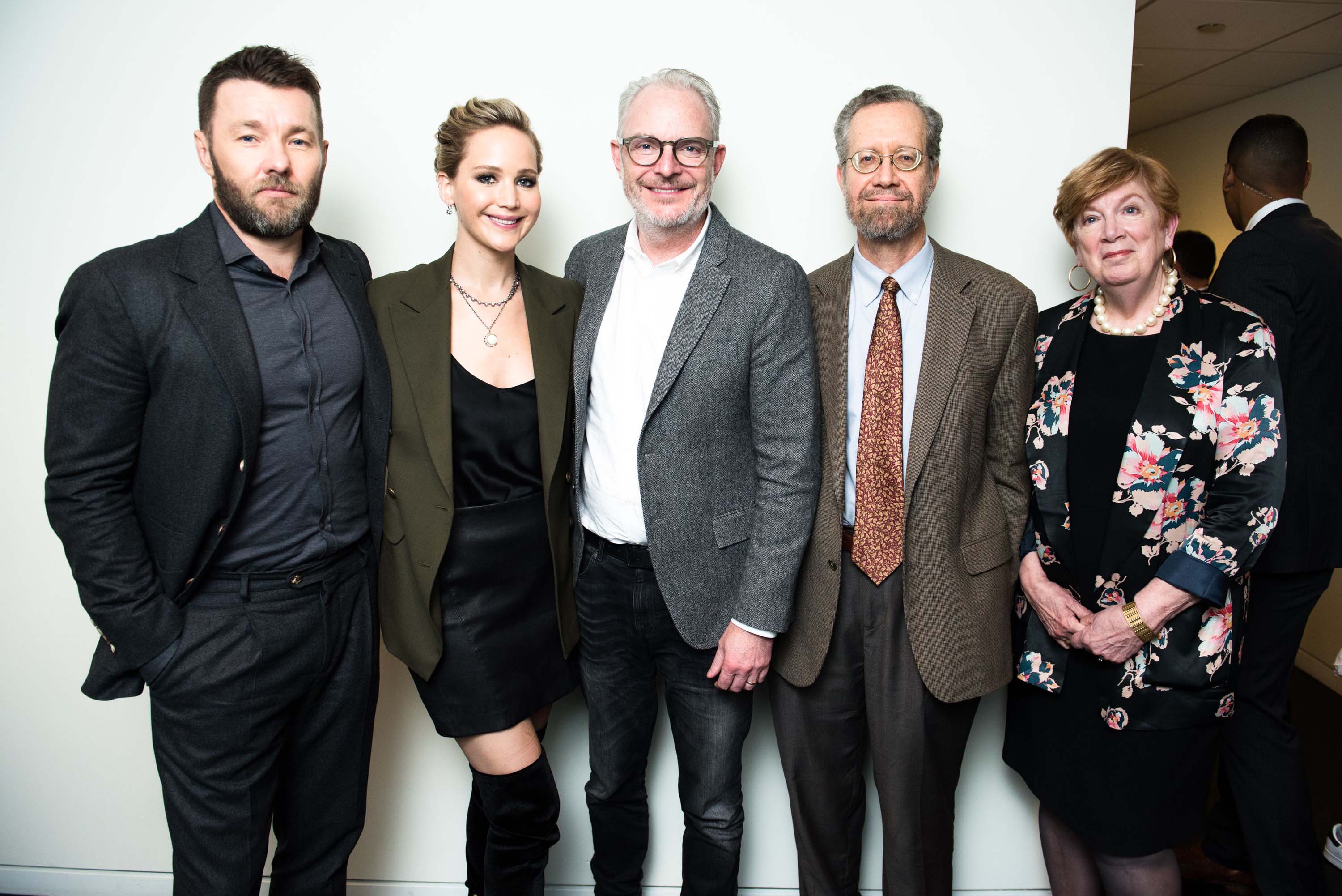 Jennifer Lawrence attends the screening of their new film Red Sparrow