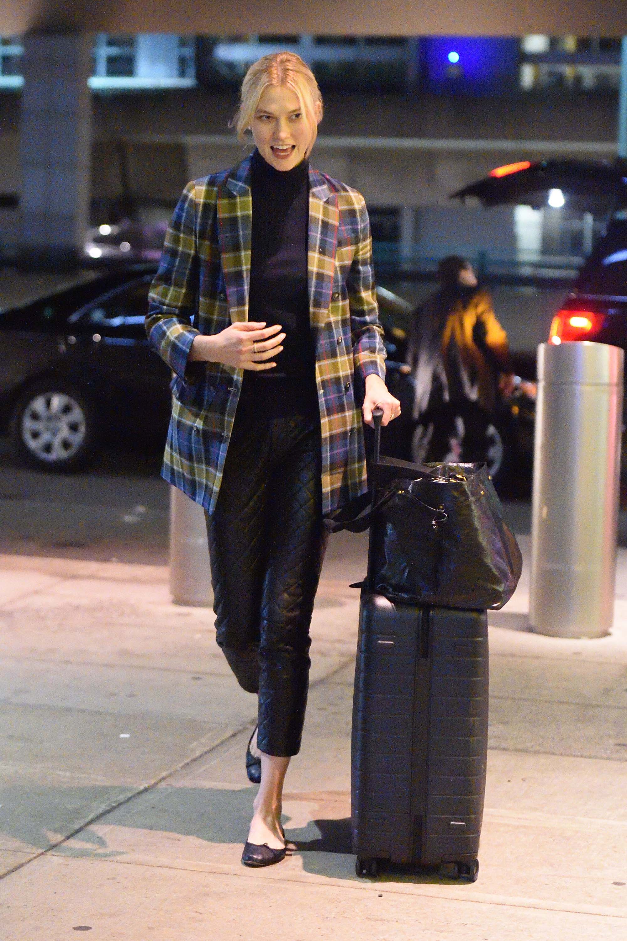 Karlie Kloss arrives at JFK airport