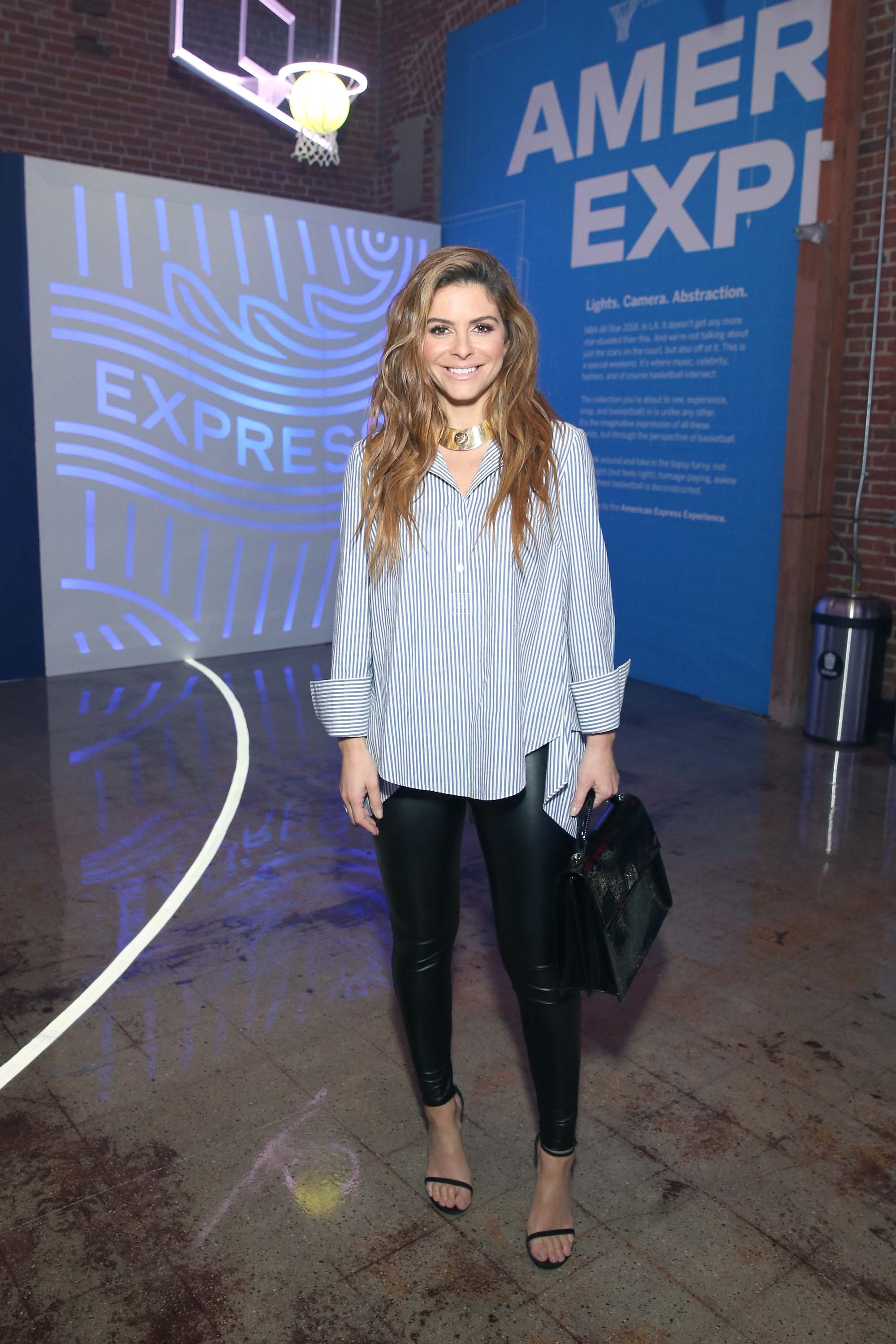 Maria Menounos attends American Express Fan Experience