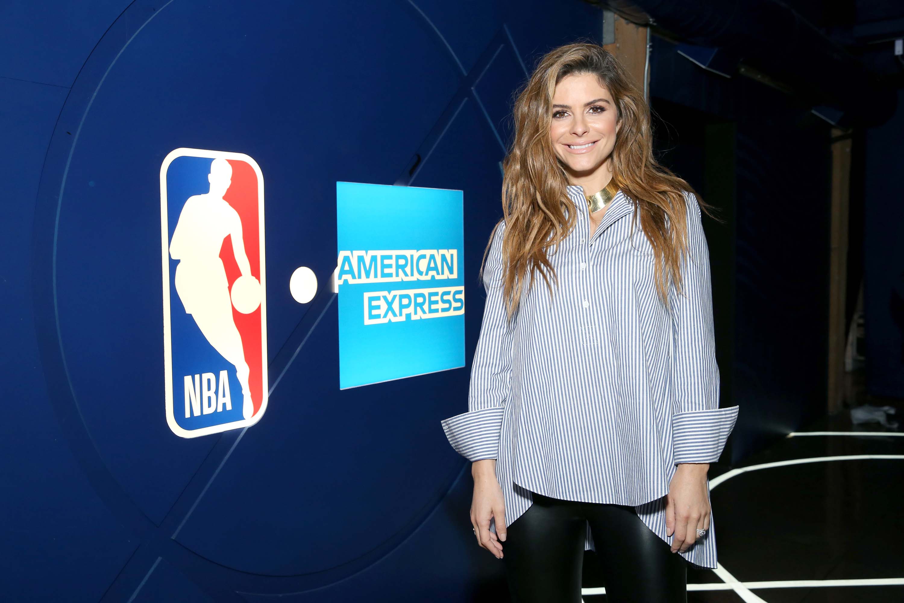 Maria Menounos attends American Express Fan Experience