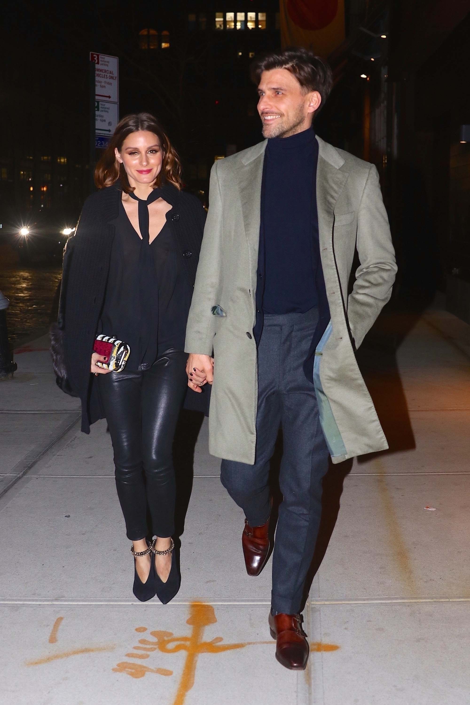 Olivia Palermo night out during New York Fashion Week