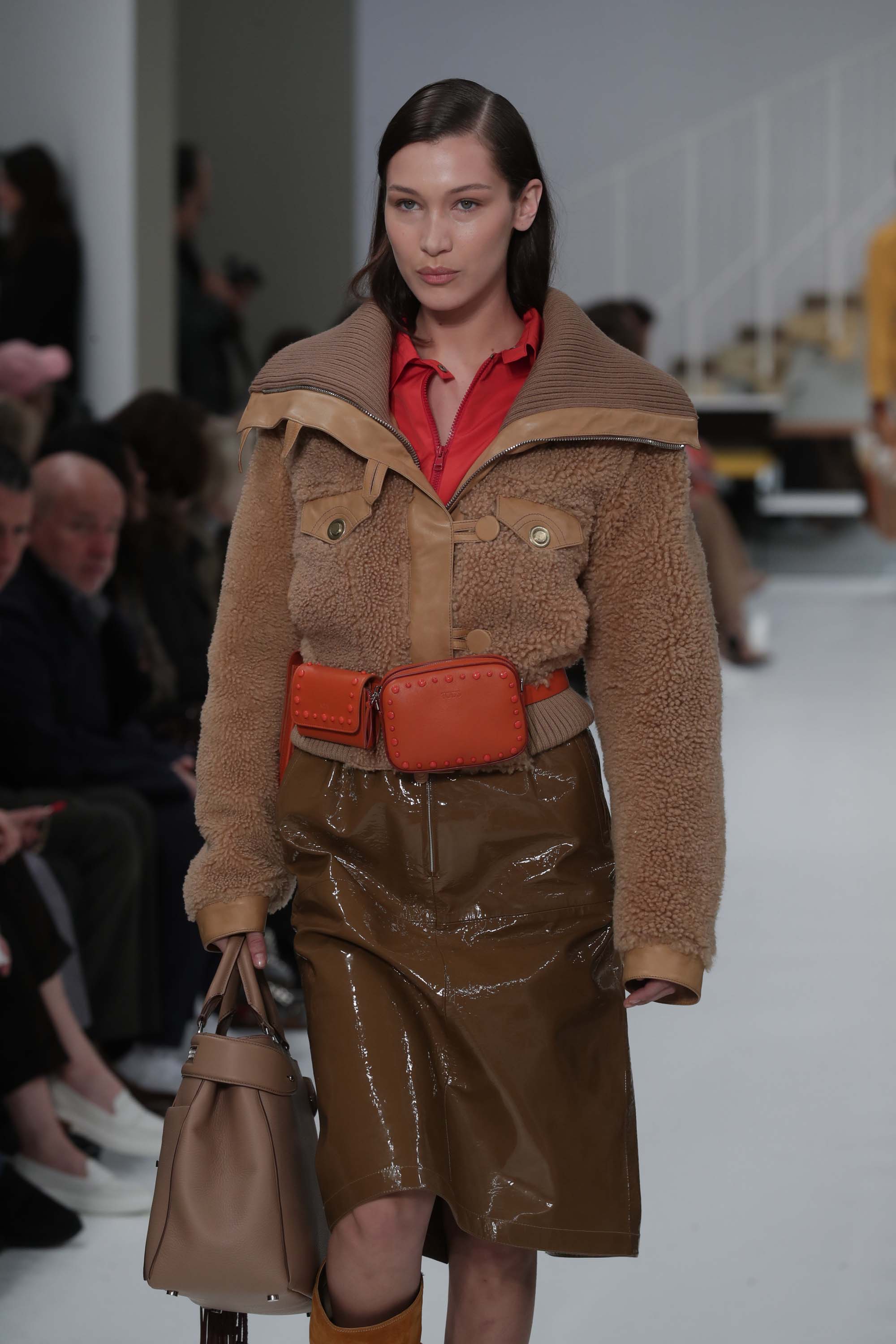 Bella Hadid walks for Tod’s Fall Winter Show