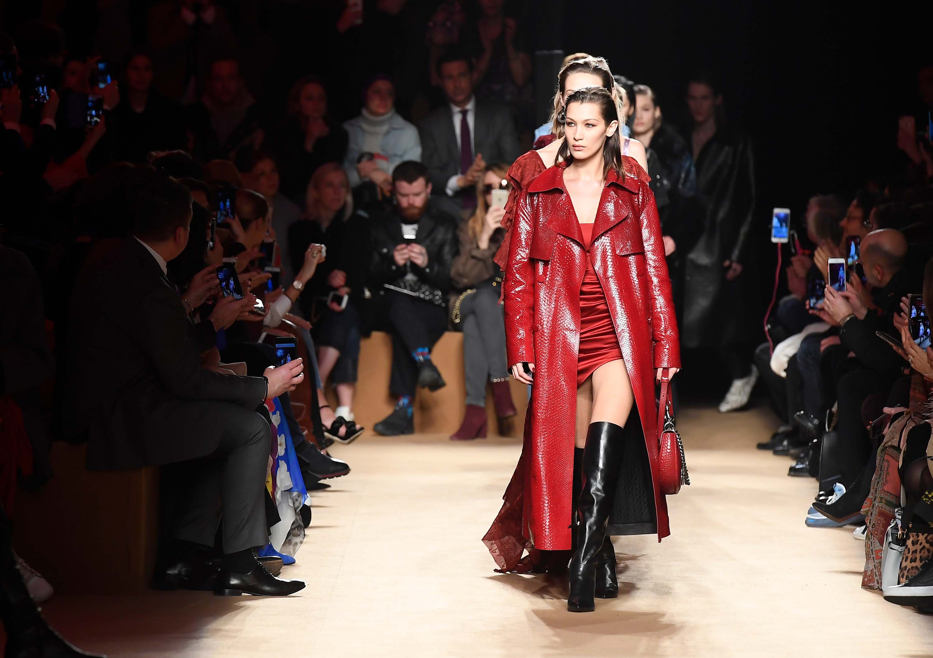 Bella Hadid walks the Roberto Cavalli show