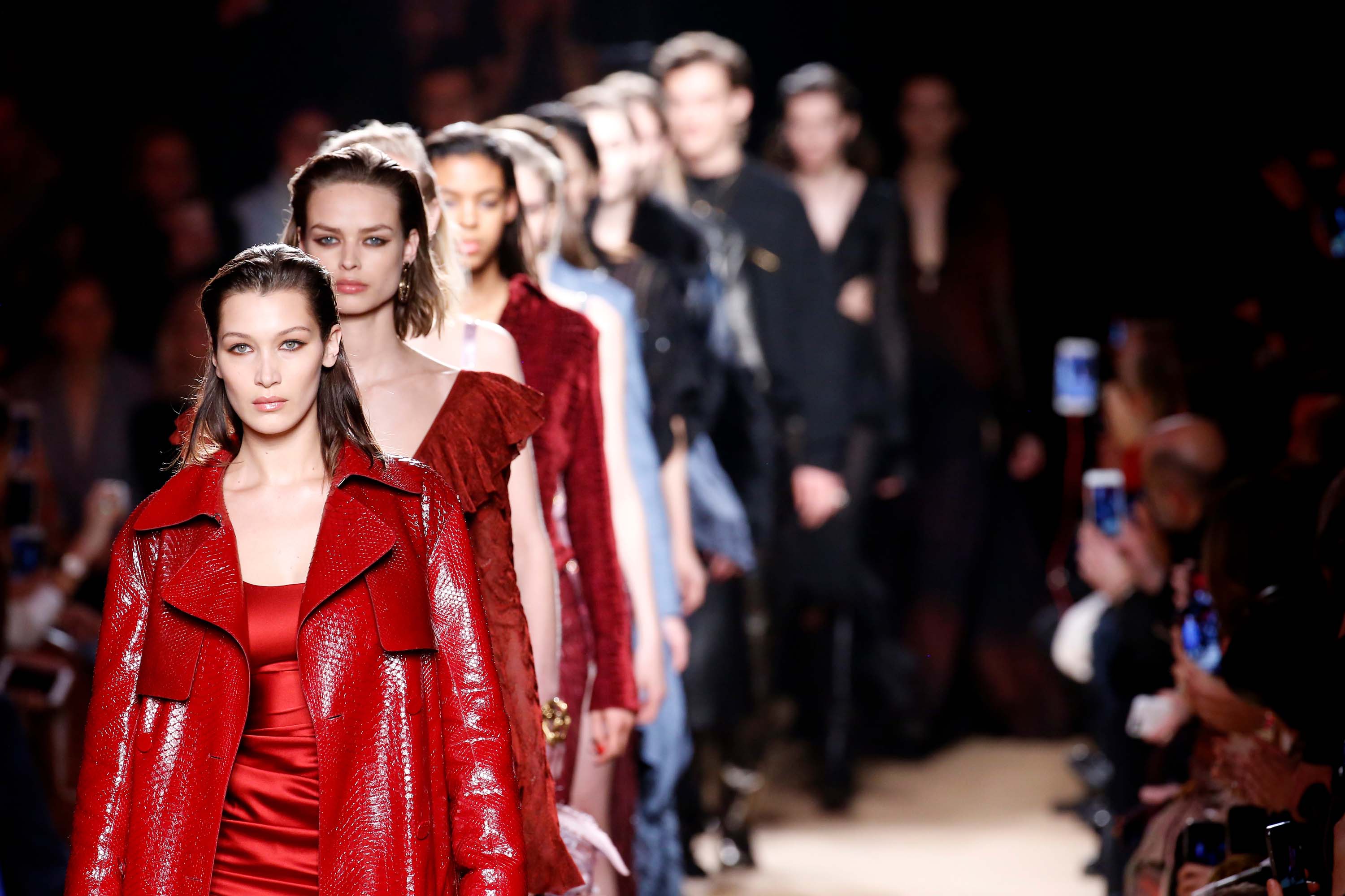 Bella Hadid walks the Roberto Cavalli show