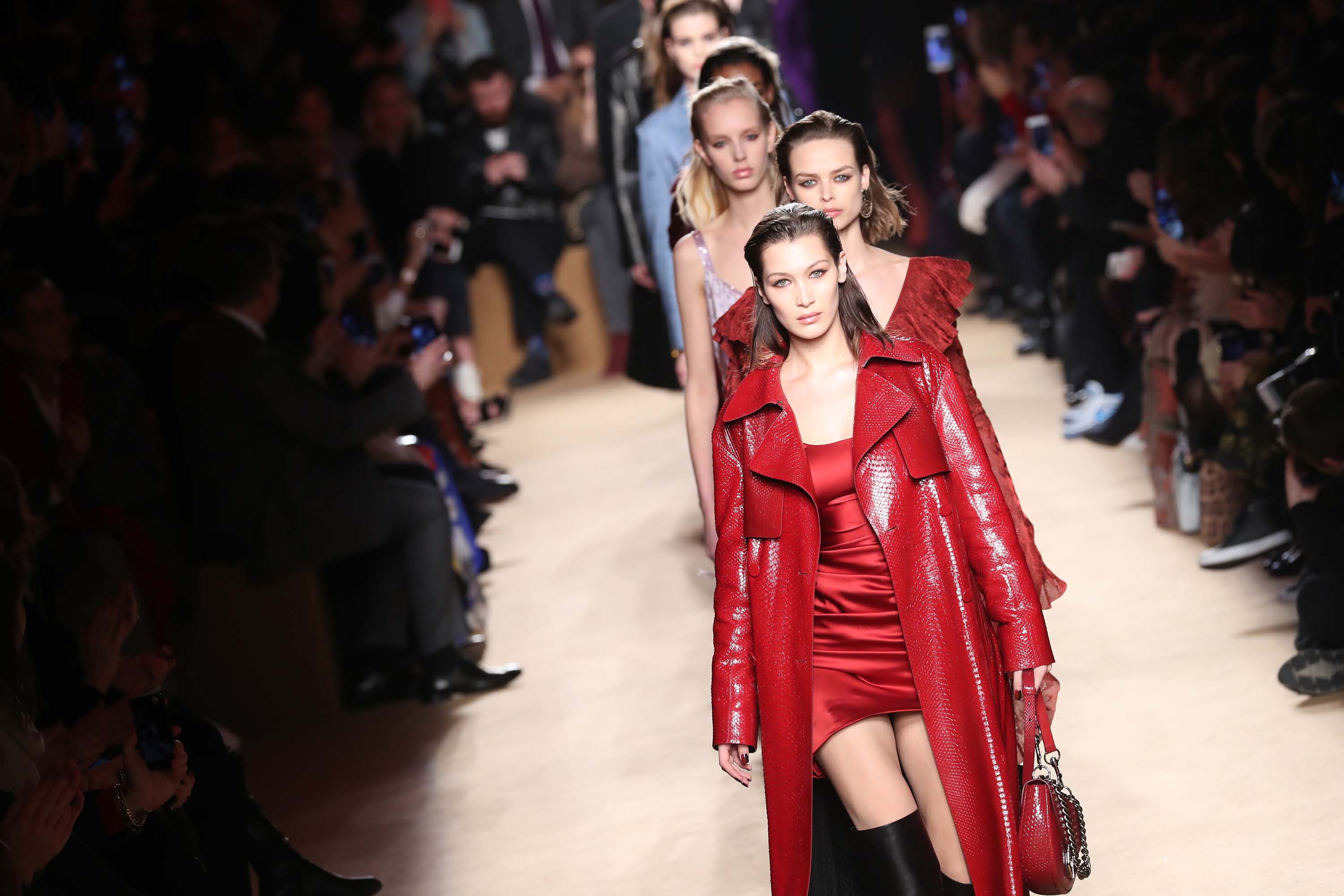 Bella Hadid walks the Roberto Cavalli show