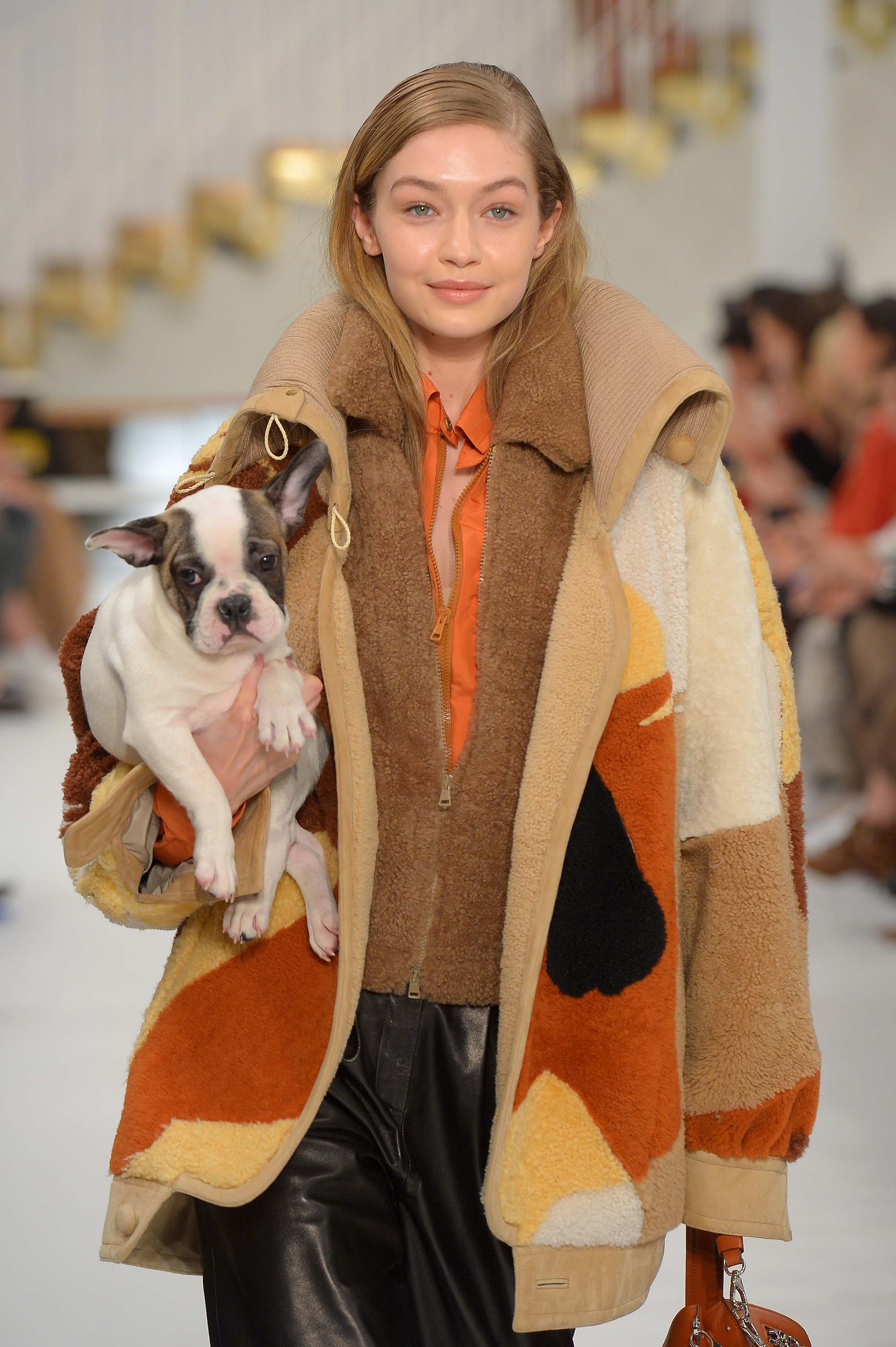 Gigi Hadid walks for Tod’s Fall Winter Show