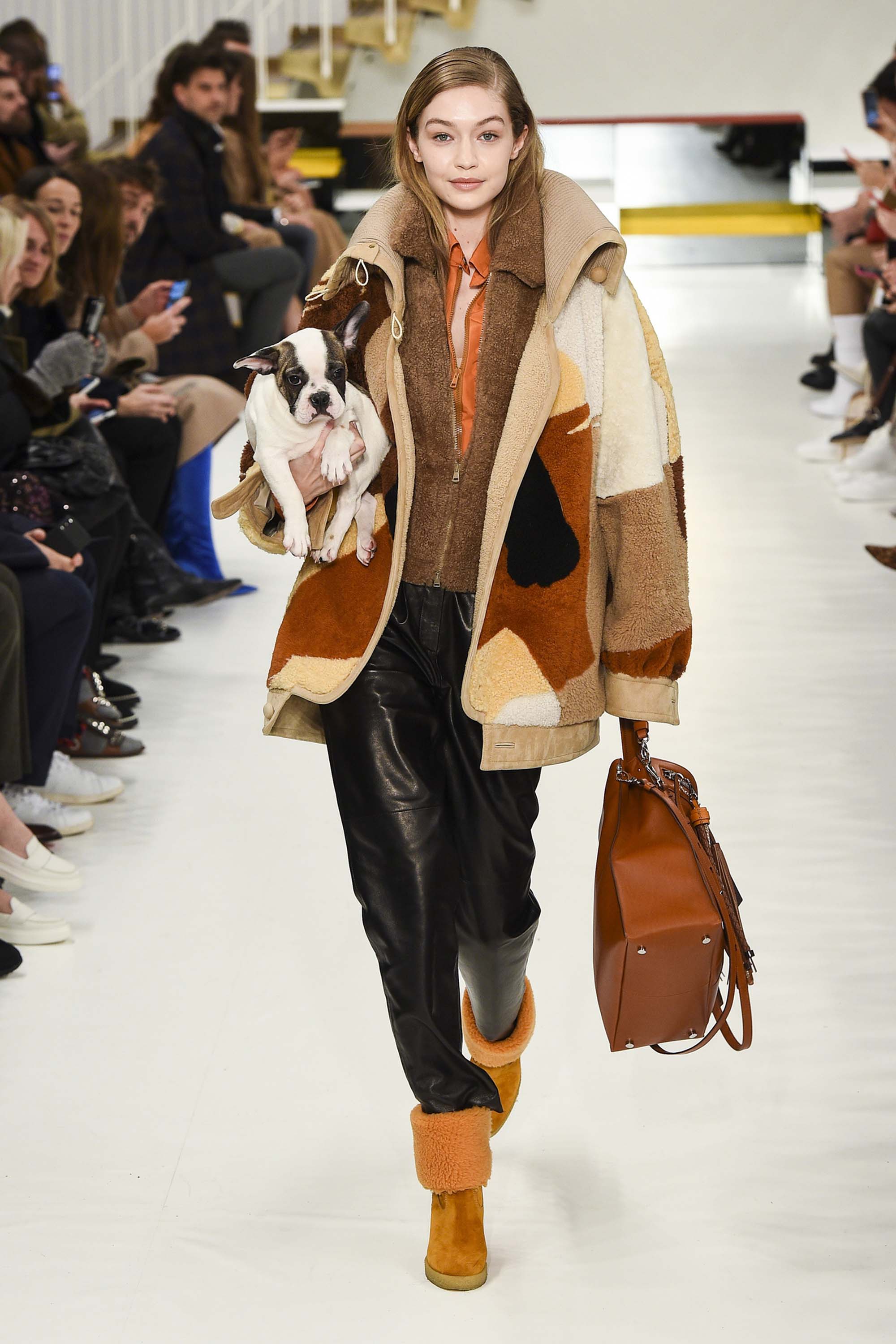 Gigi Hadid walks for Tod’s Fall Winter Show