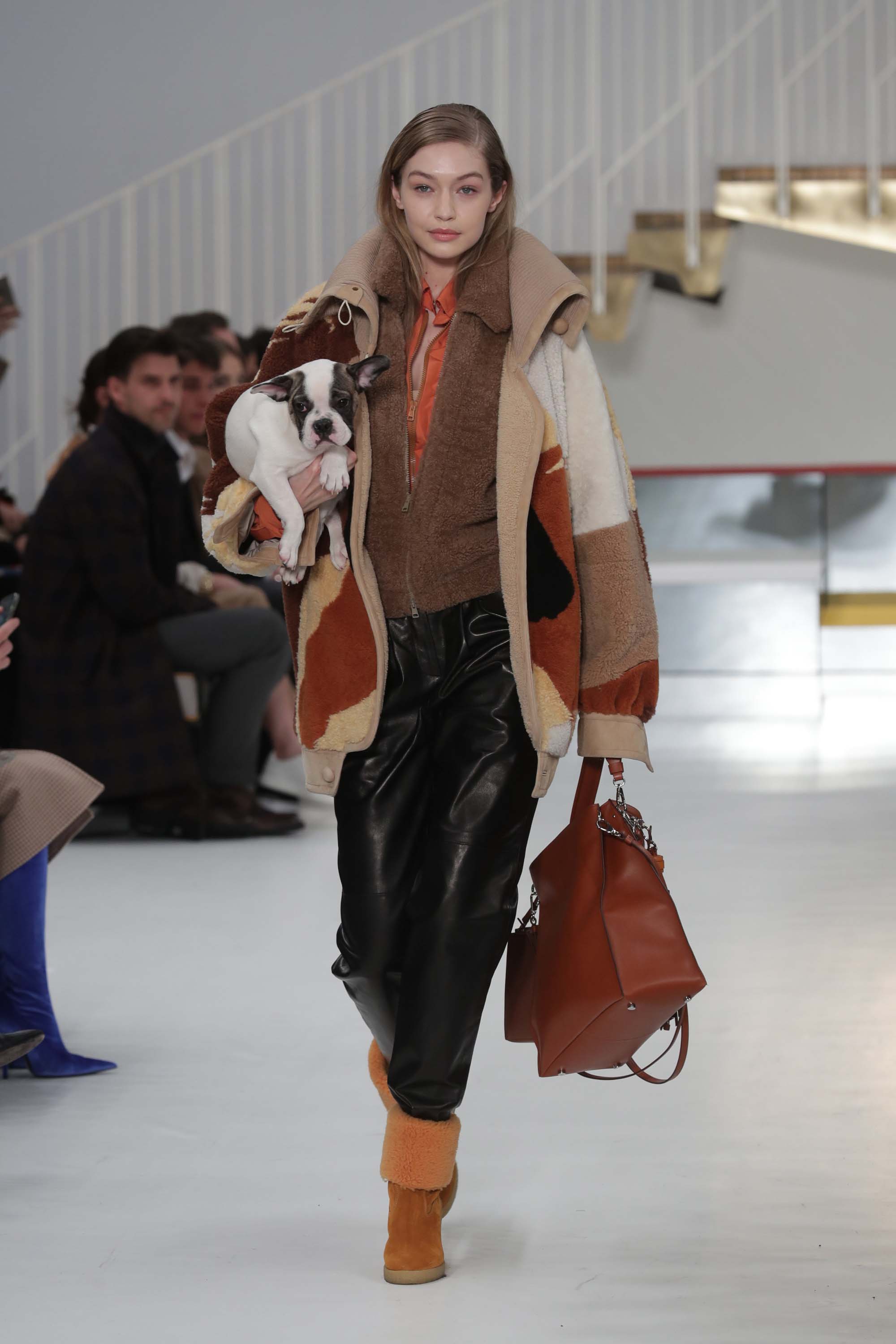 Gigi Hadid walks for Tod’s Fall Winter Show