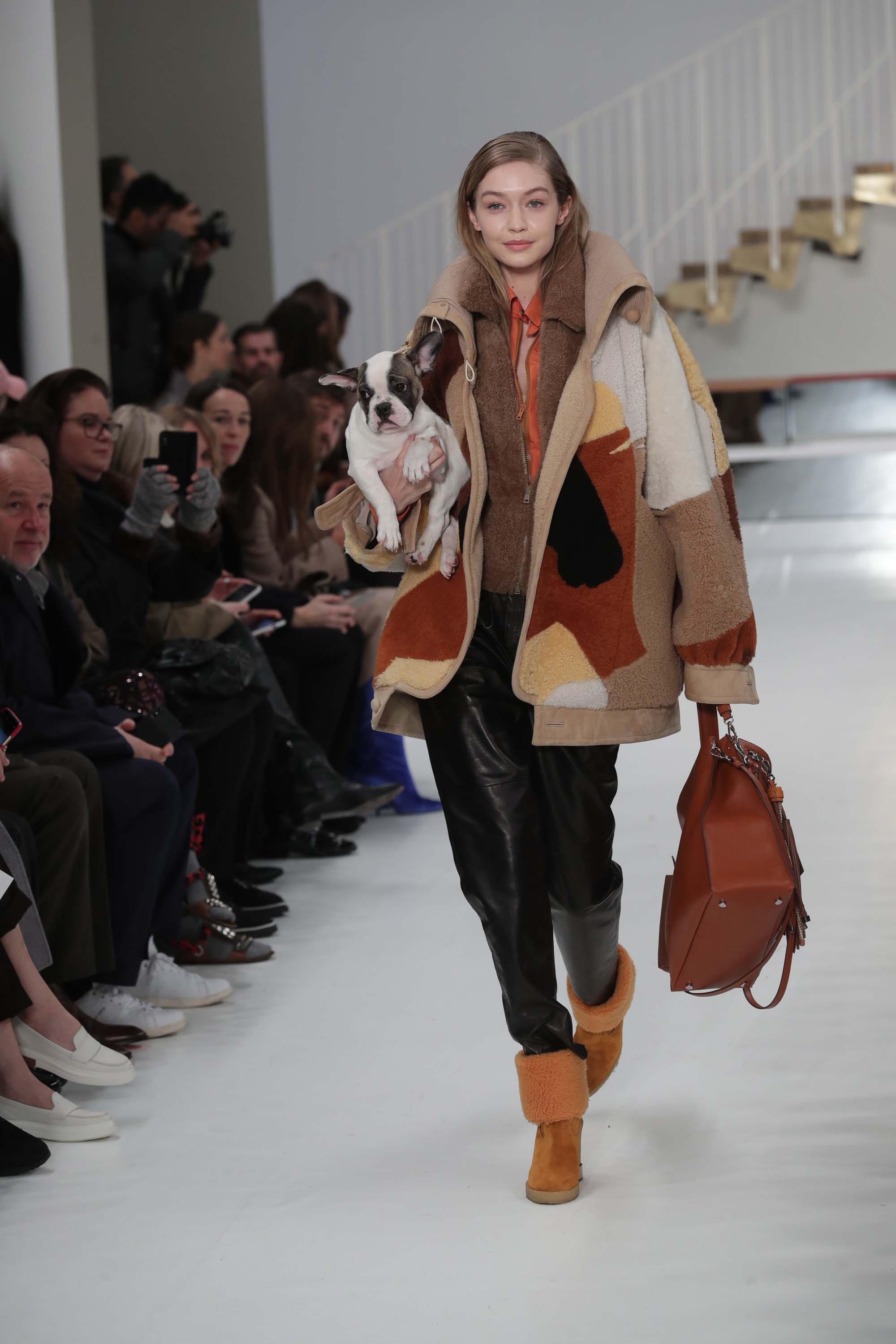 Gigi Hadid walks for Tod’s Fall Winter Show