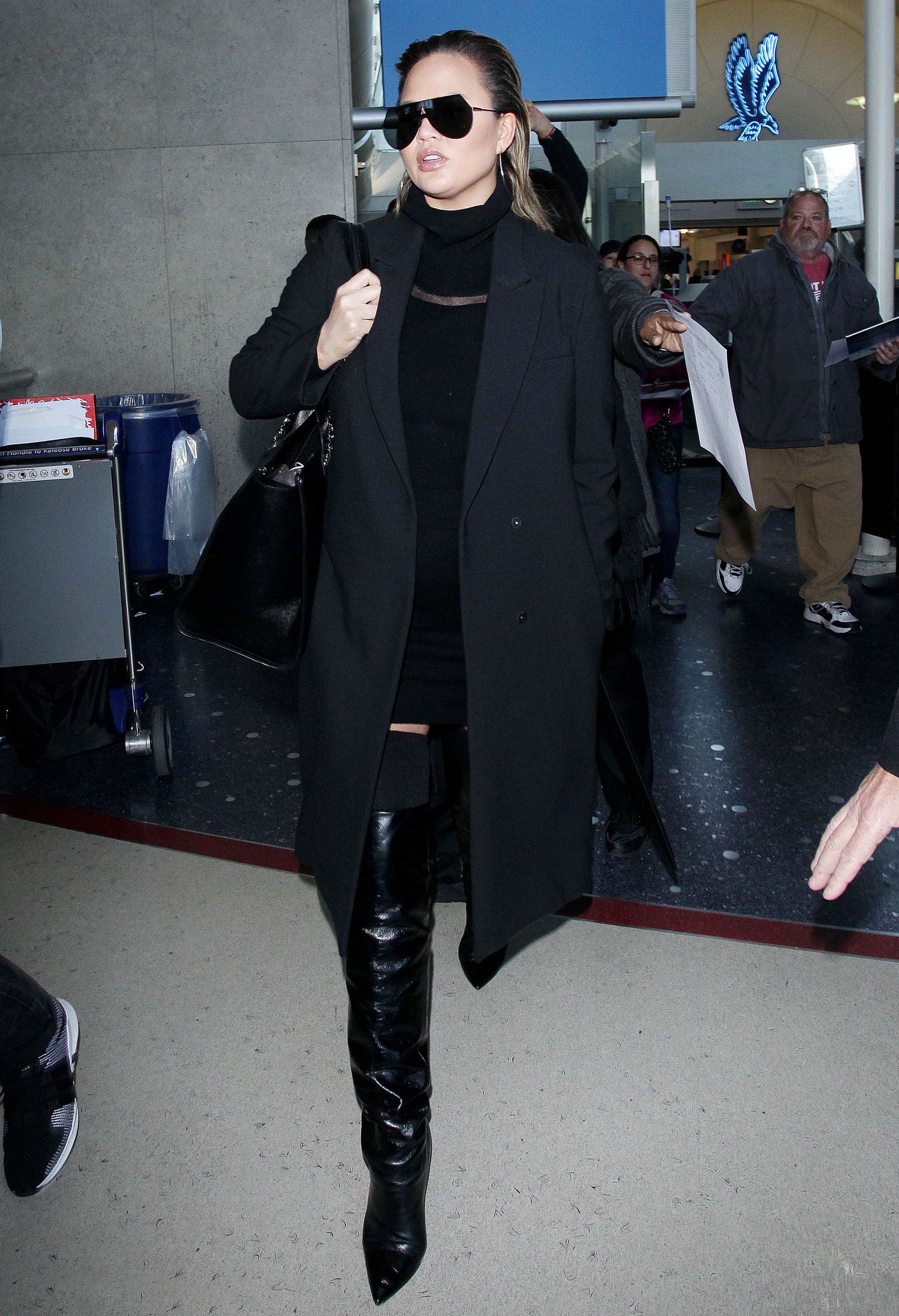 Chrissy Teigen at LAX