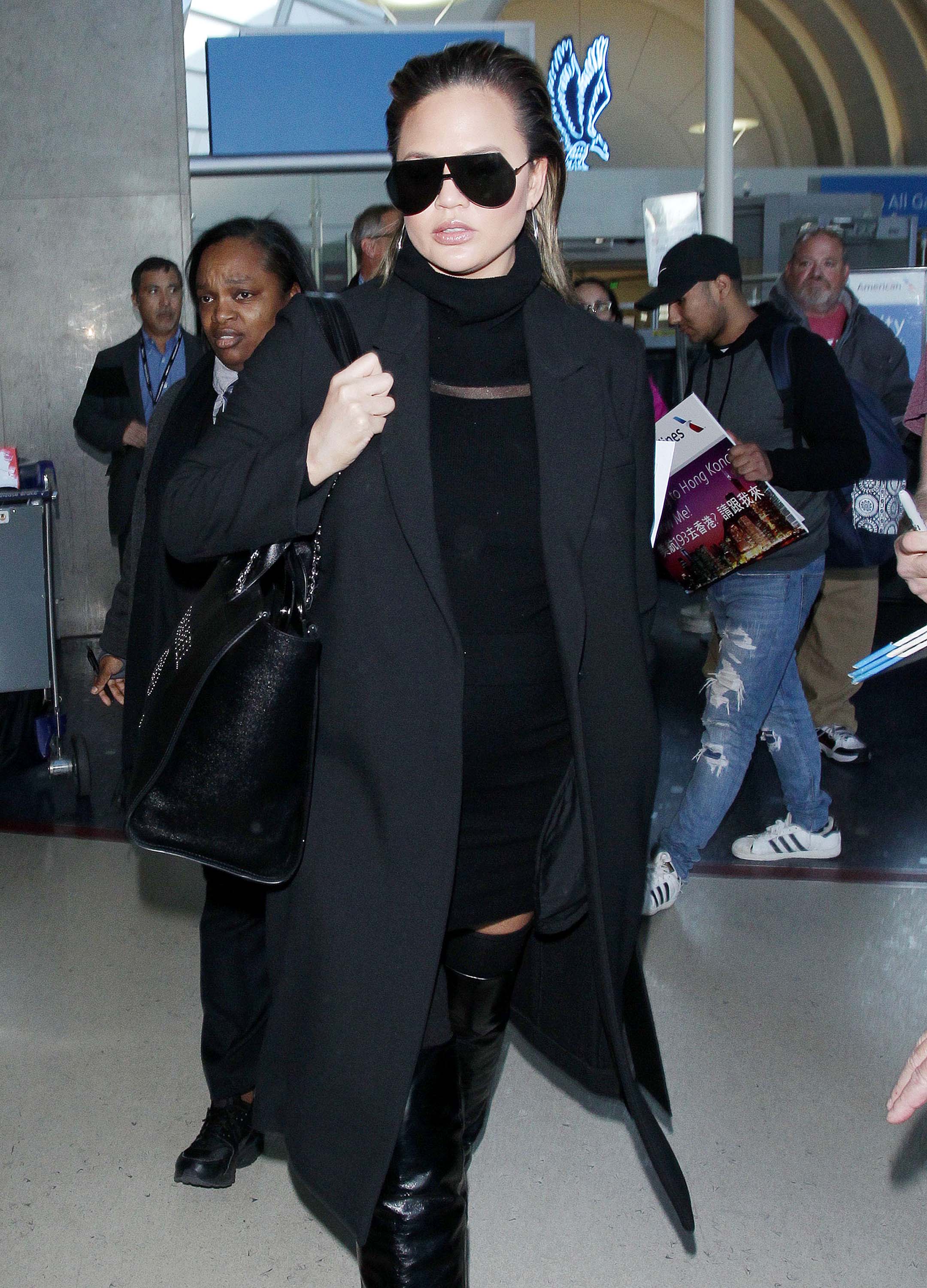 Chrissy Teigen at LAX