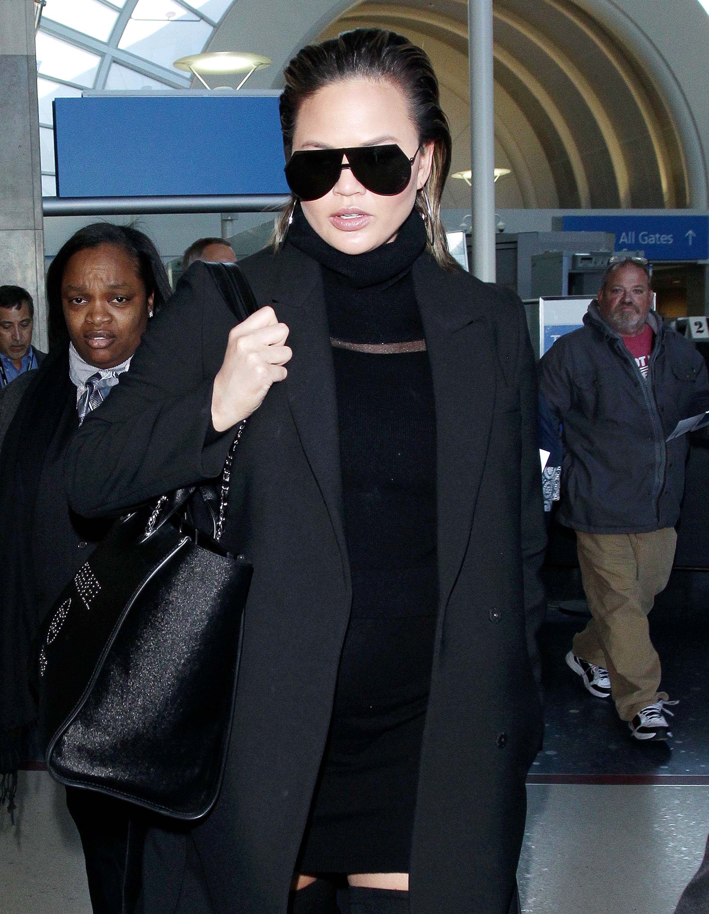 Chrissy Teigen at LAX