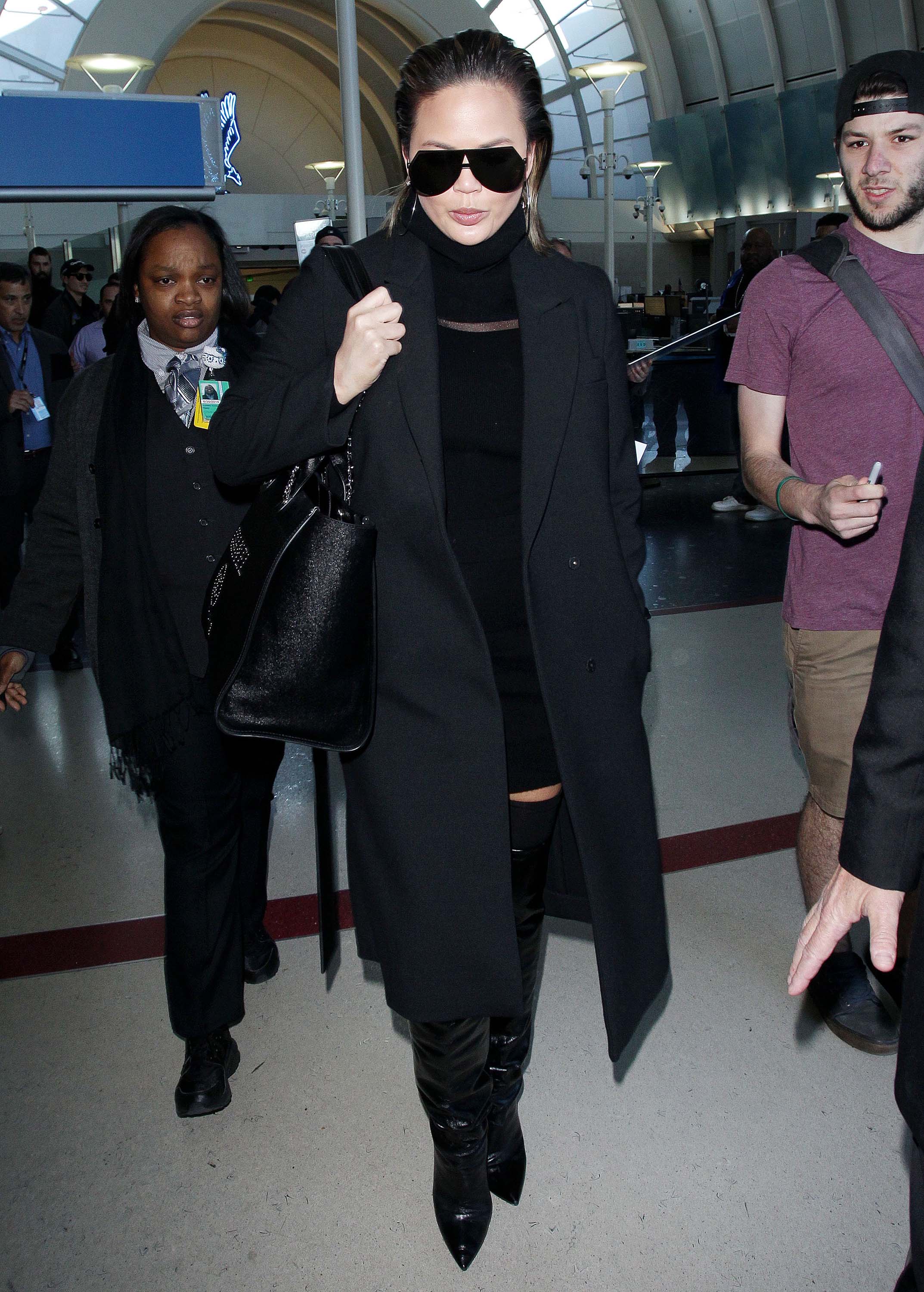 Chrissy Teigen at LAX