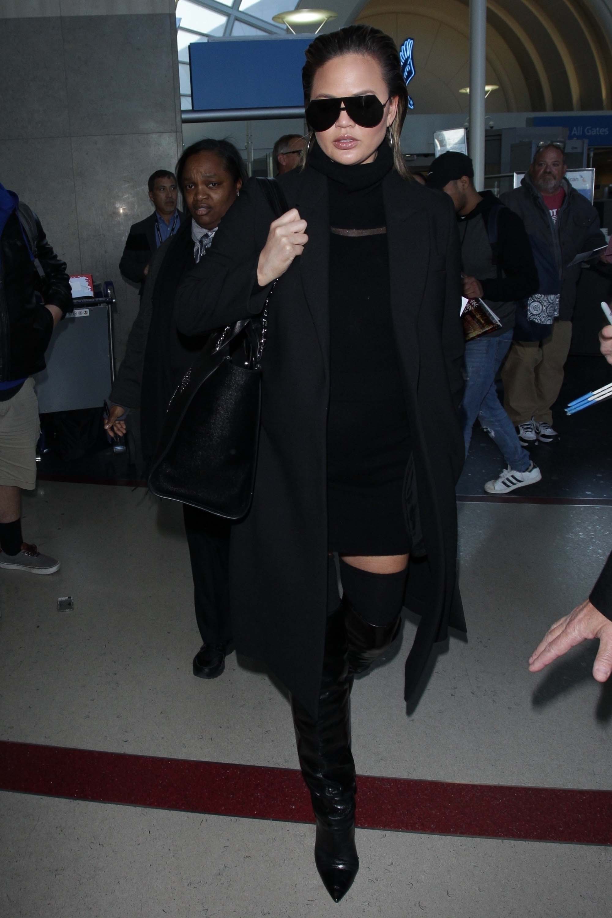 Chrissy Teigen at LAX