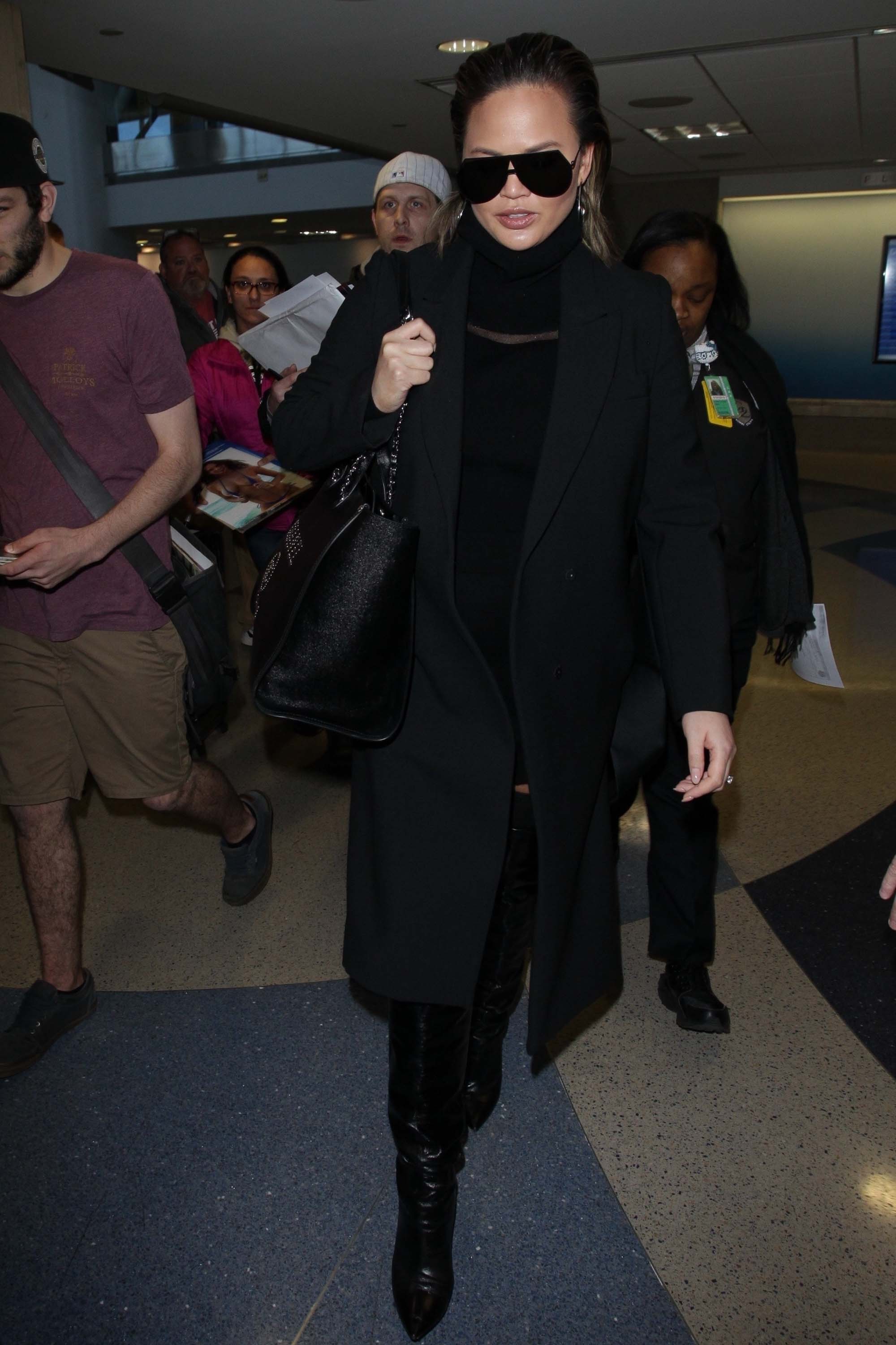 Chrissy Teigen at LAX