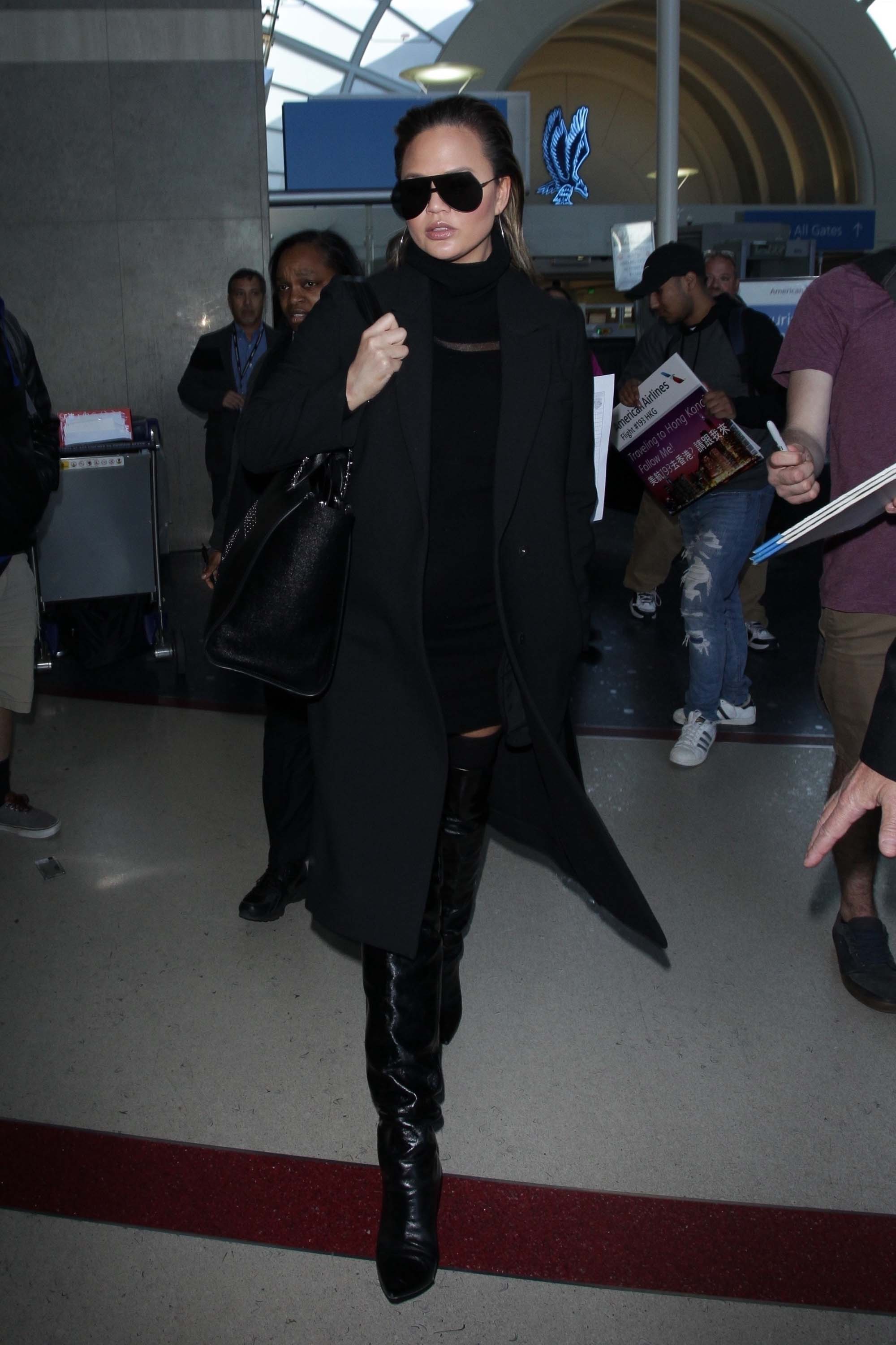 Chrissy Teigen at LAX