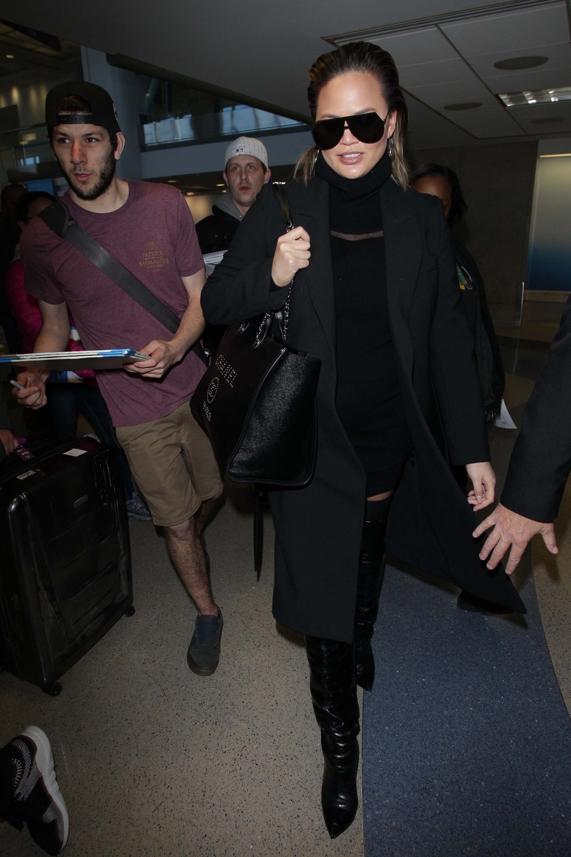 Chrissy Teigen at LAX