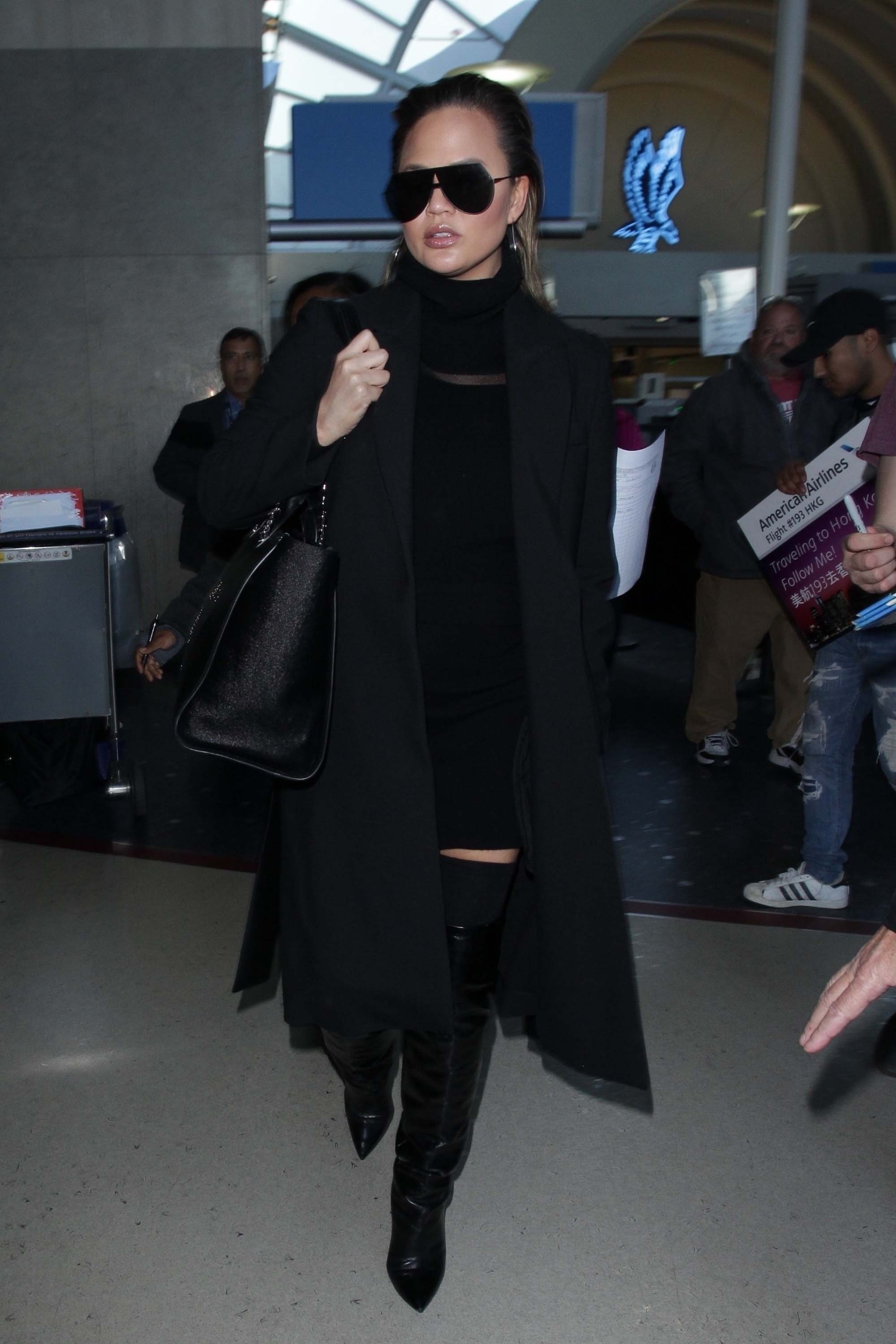 Chrissy Teigen at LAX