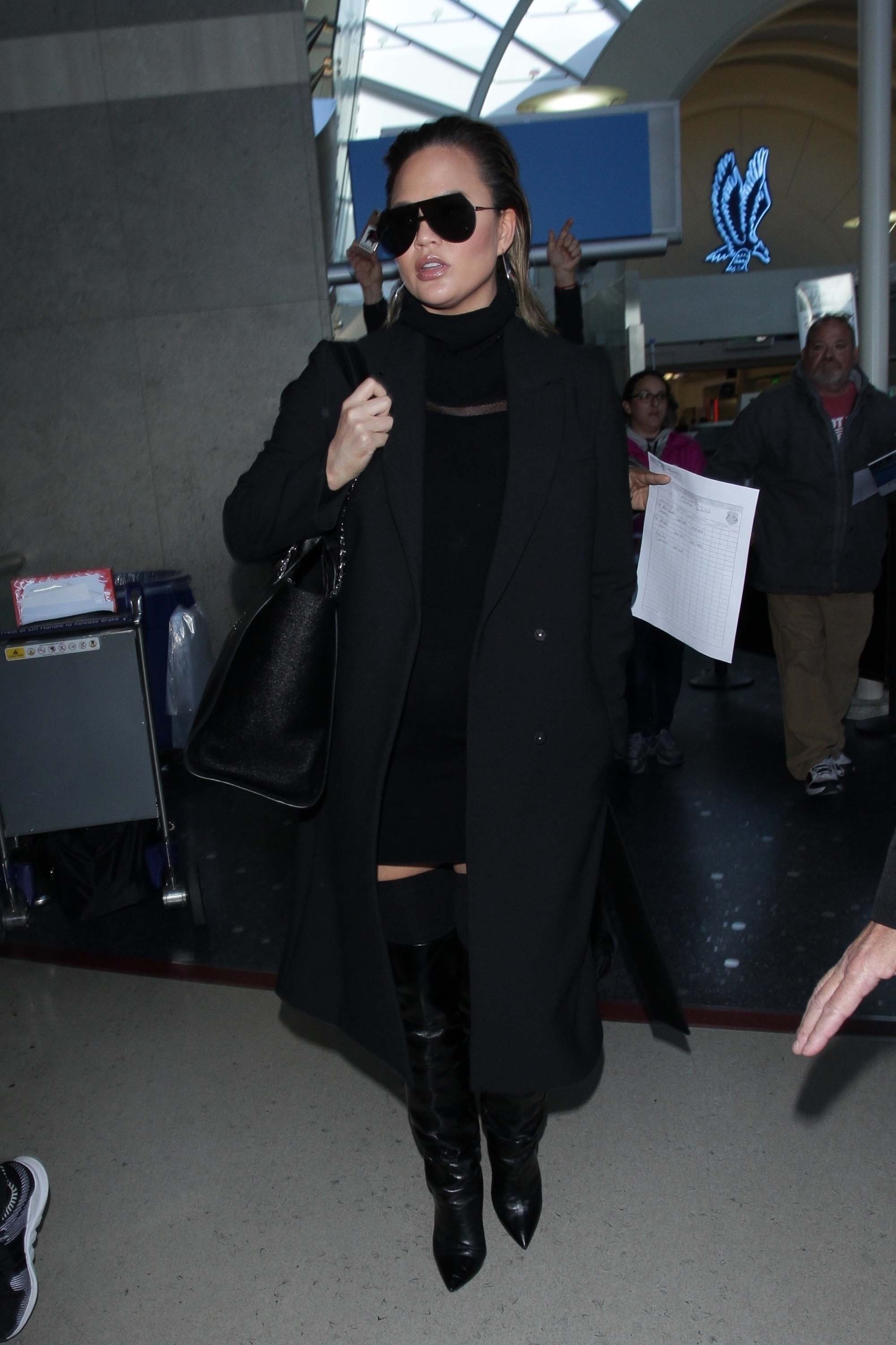 Chrissy Teigen at LAX