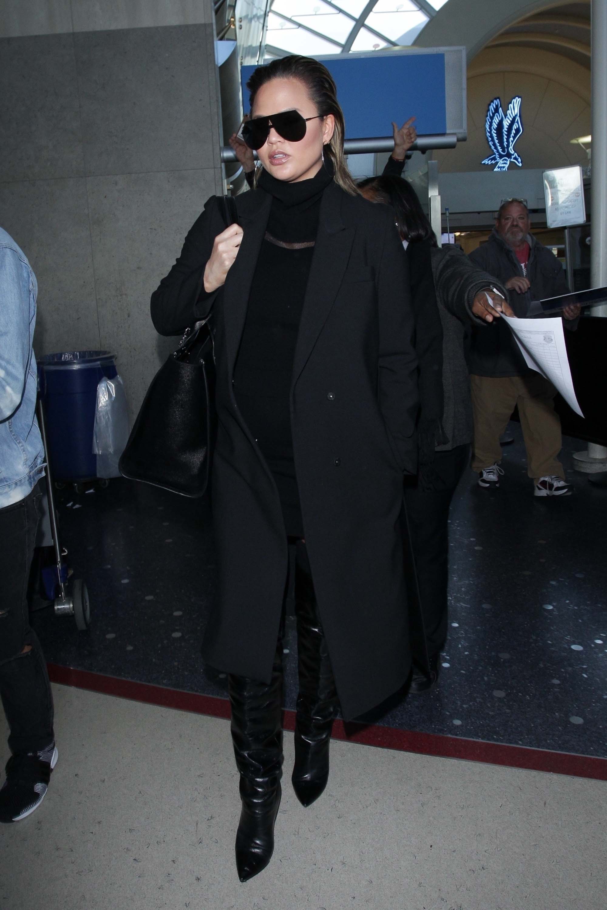 Chrissy Teigen at LAX