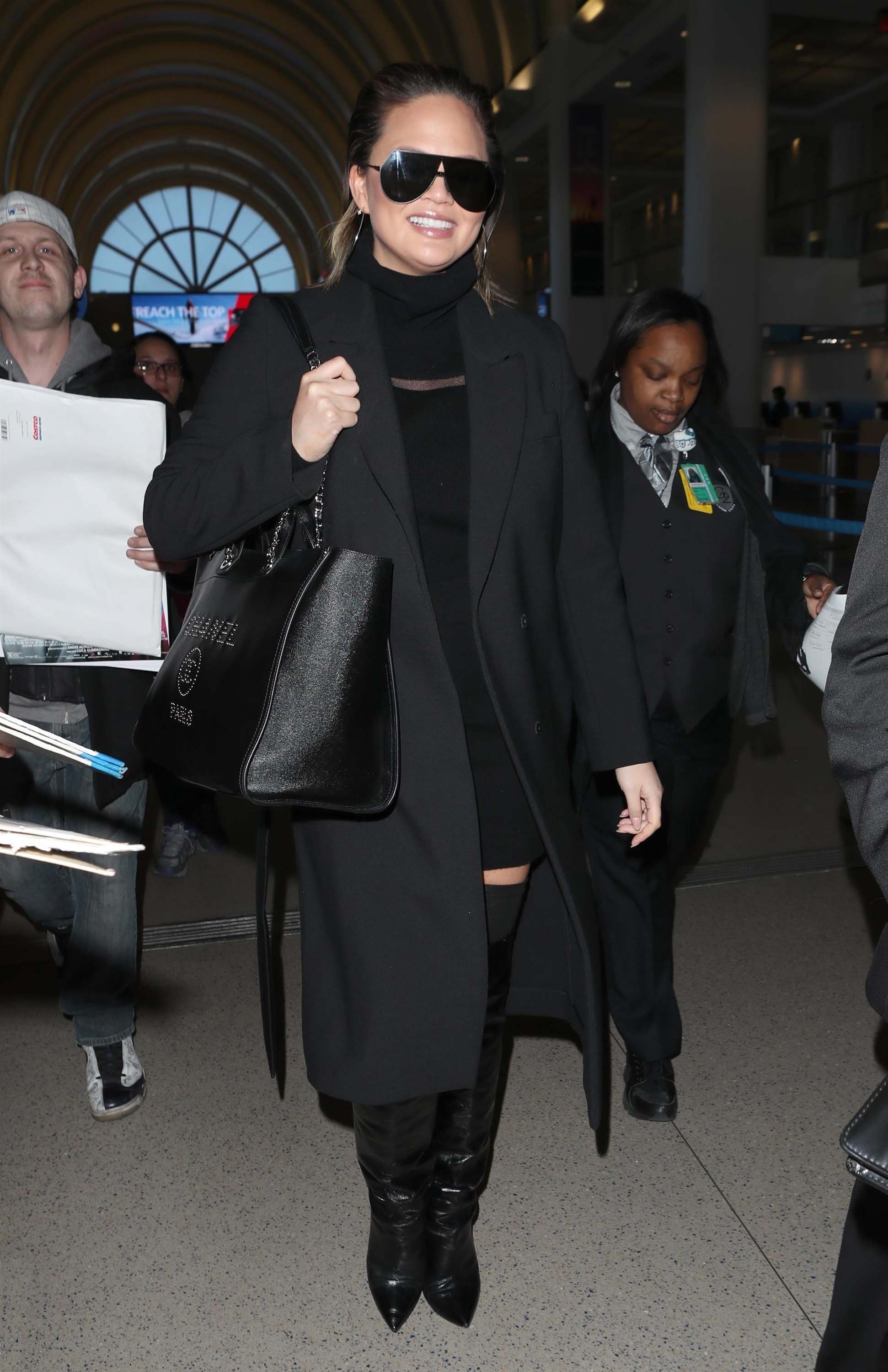 Chrissy Teigen at LAX