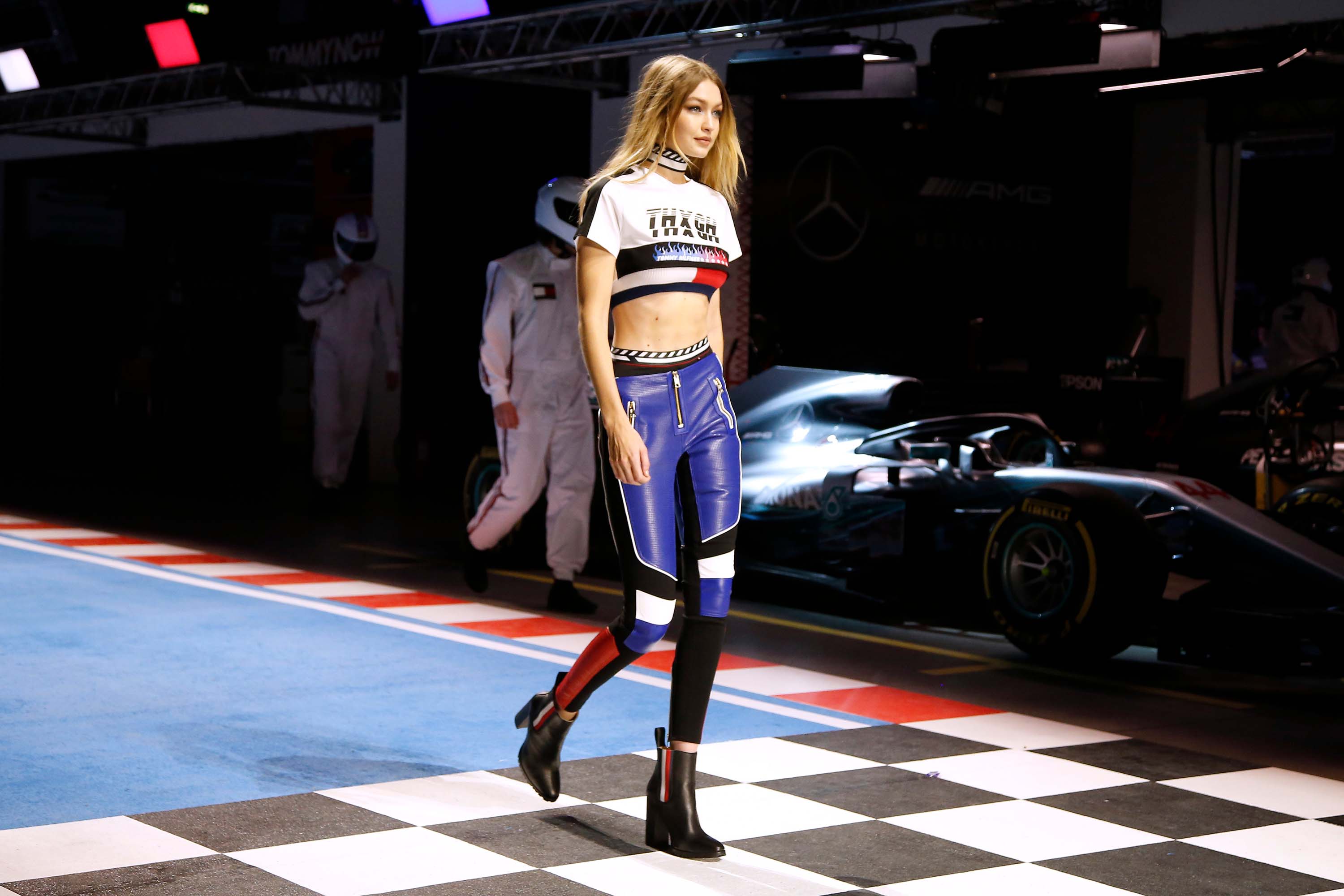 Gigi Hadid walks for the Tommy Hilfiger show