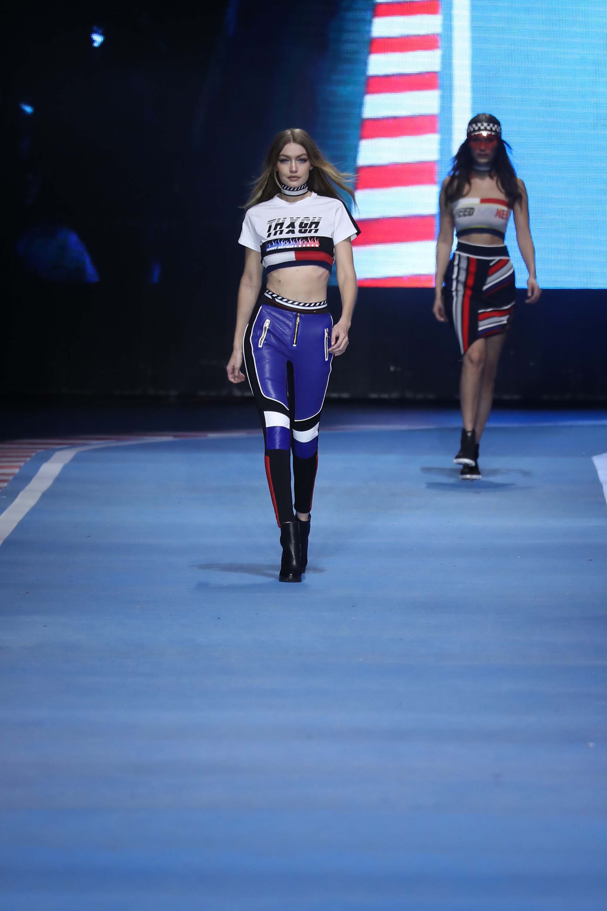 Gigi Hadid walks for the Tommy Hilfiger show