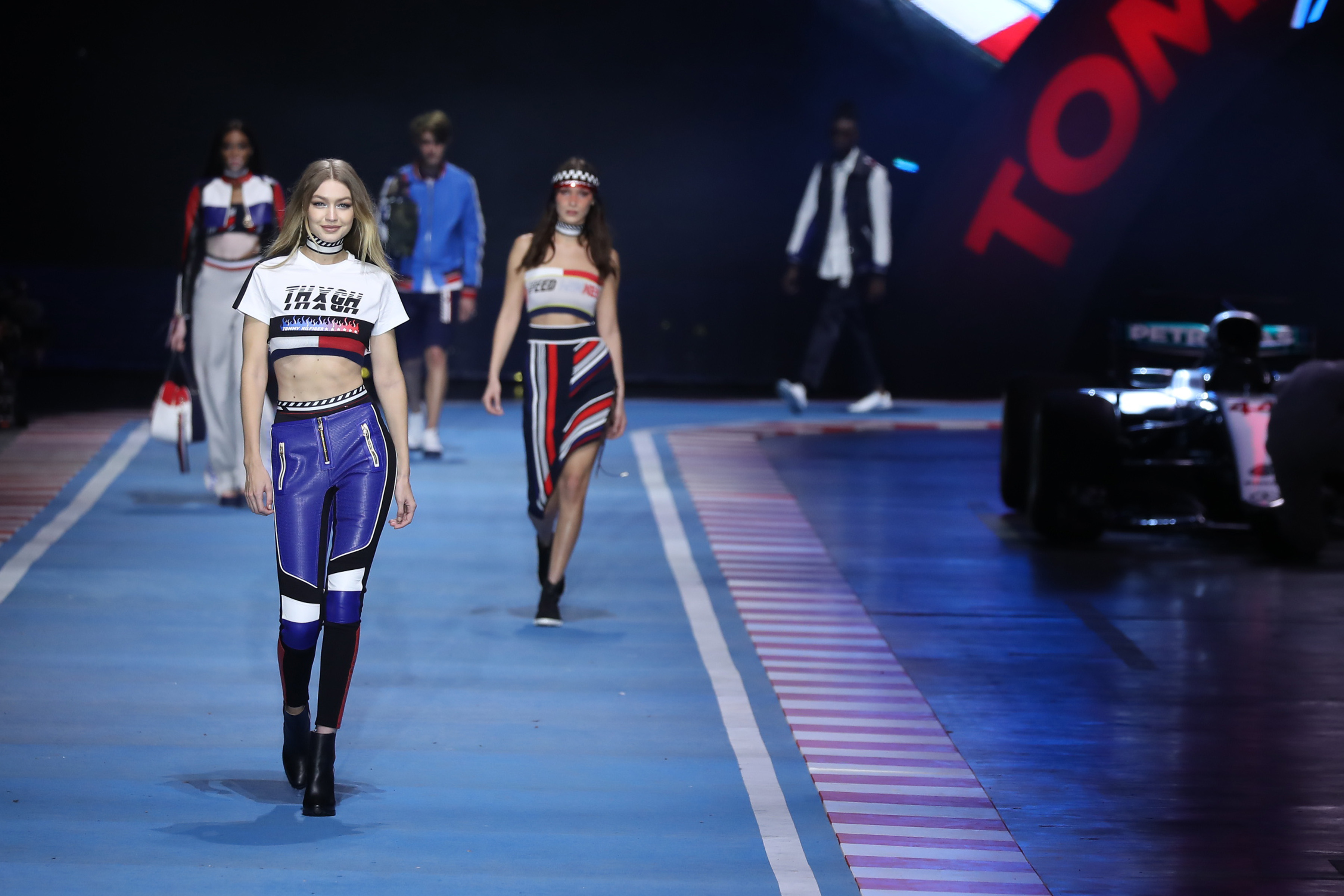 Gigi Hadid walks for the Tommy Hilfiger show