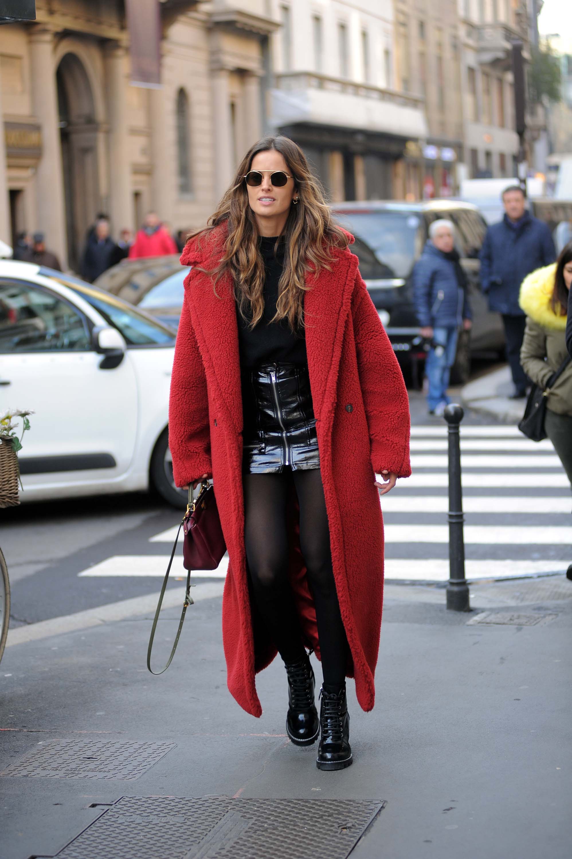 Izabel Goulart walks in Milan