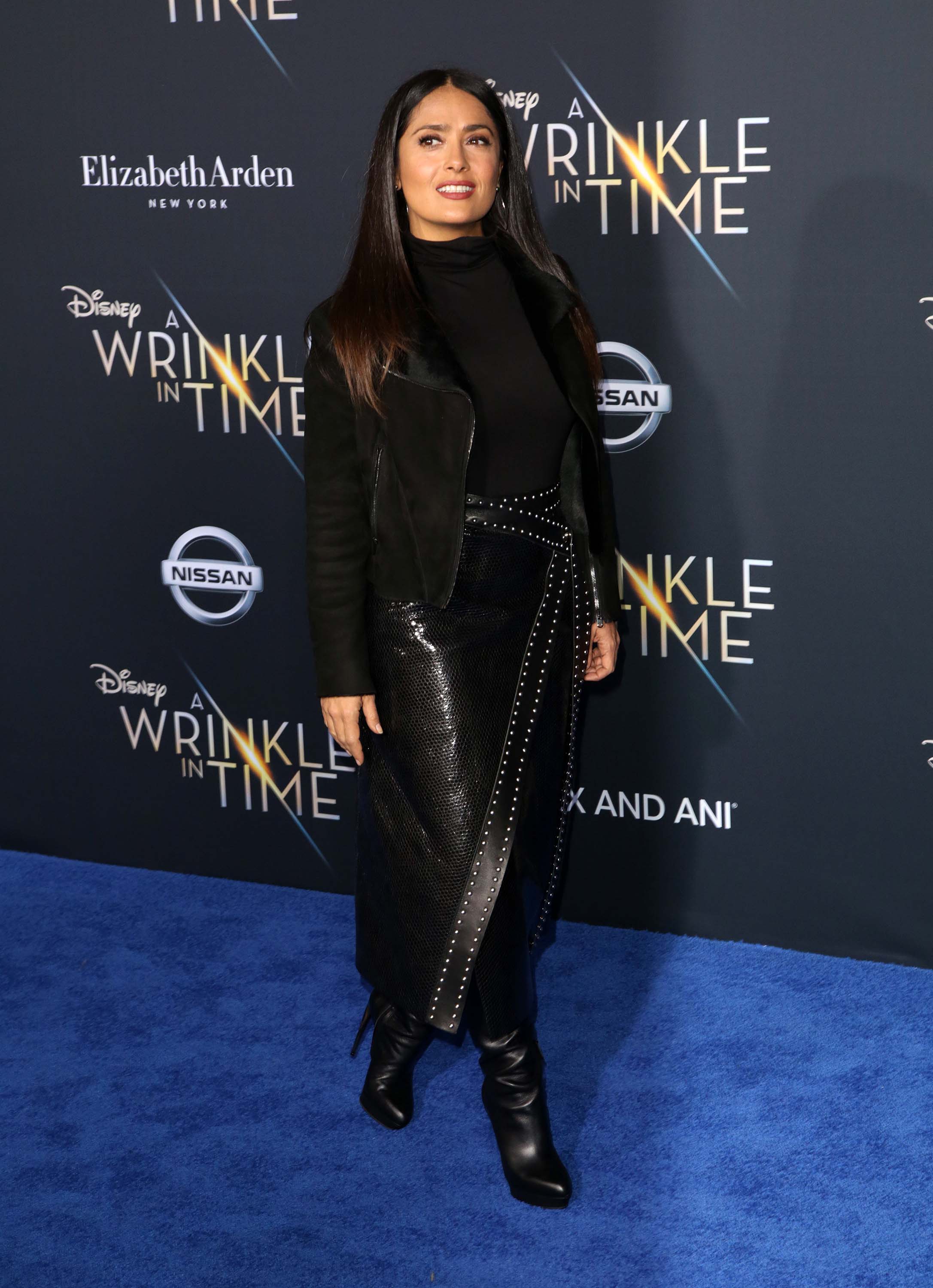 Salma Hayek attends A Wrinkle in Time Premiere