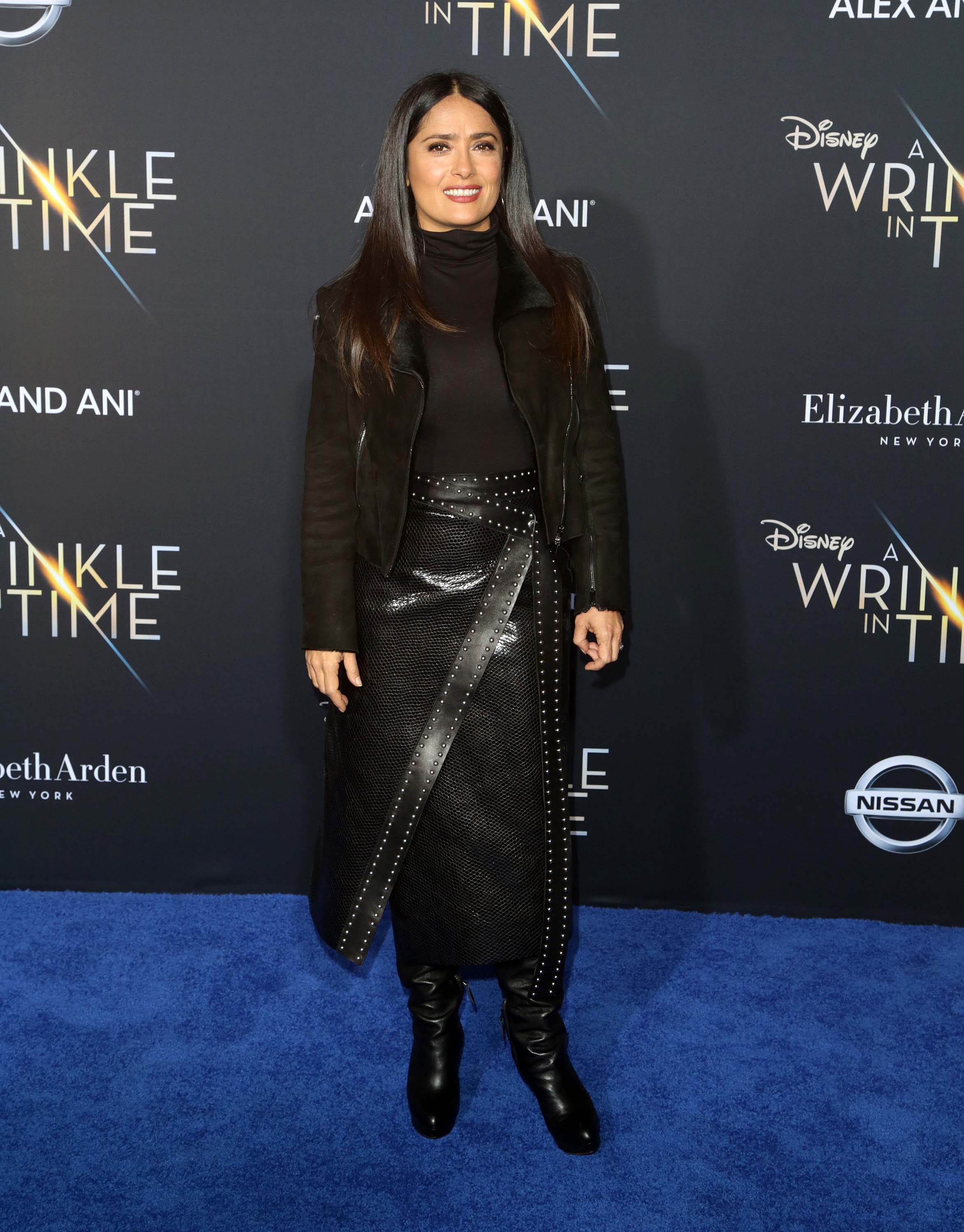 Salma Hayek attends A Wrinkle in Time Premiere