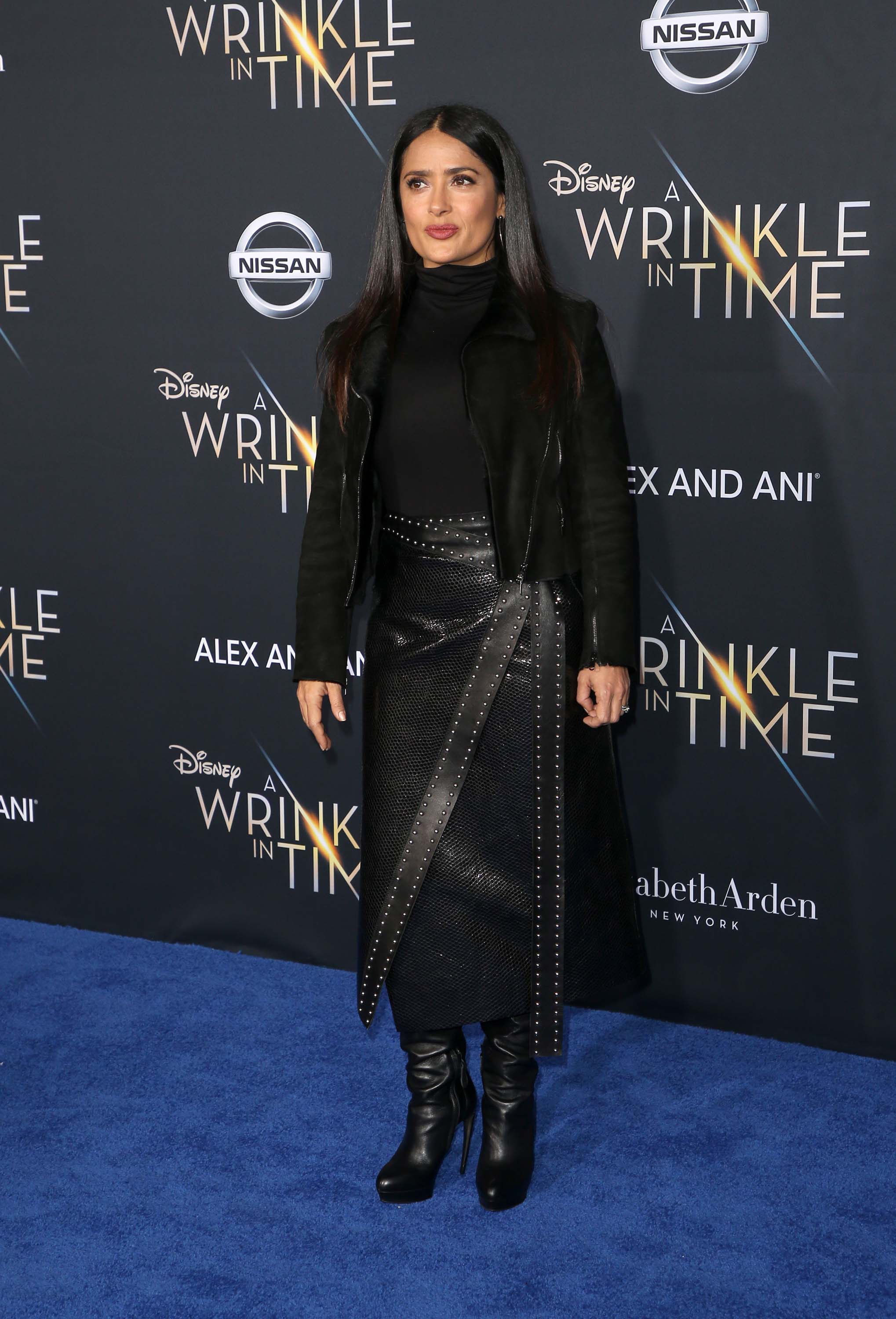 Salma Hayek attends A Wrinkle in Time Premiere