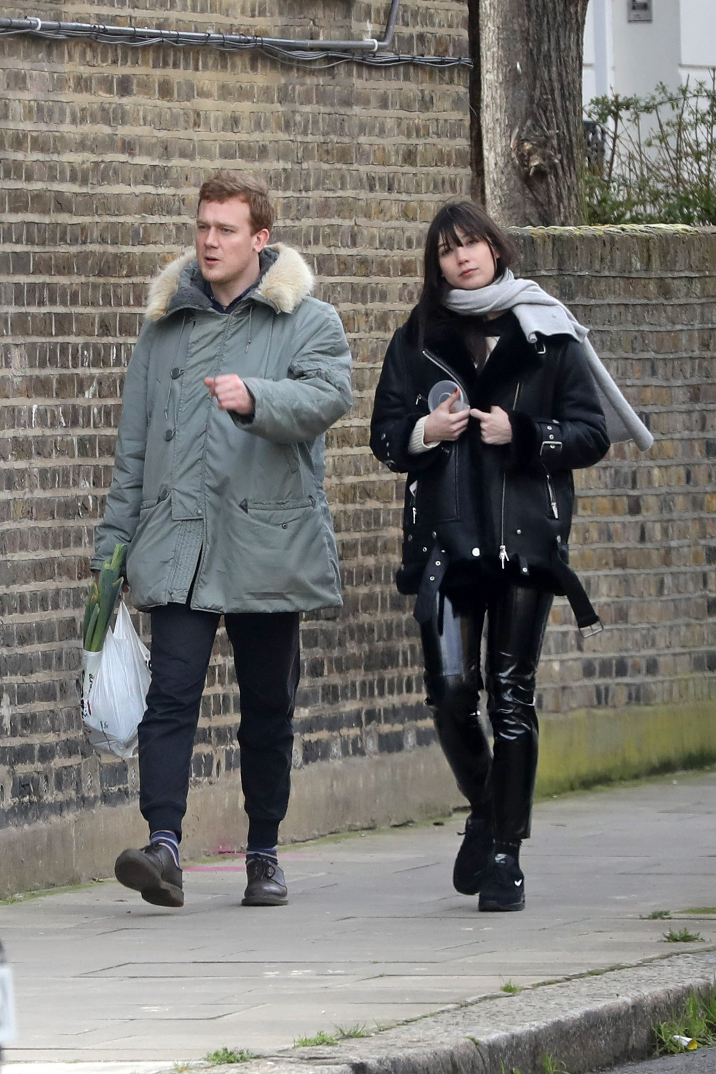 Daisy Lowe out in North London