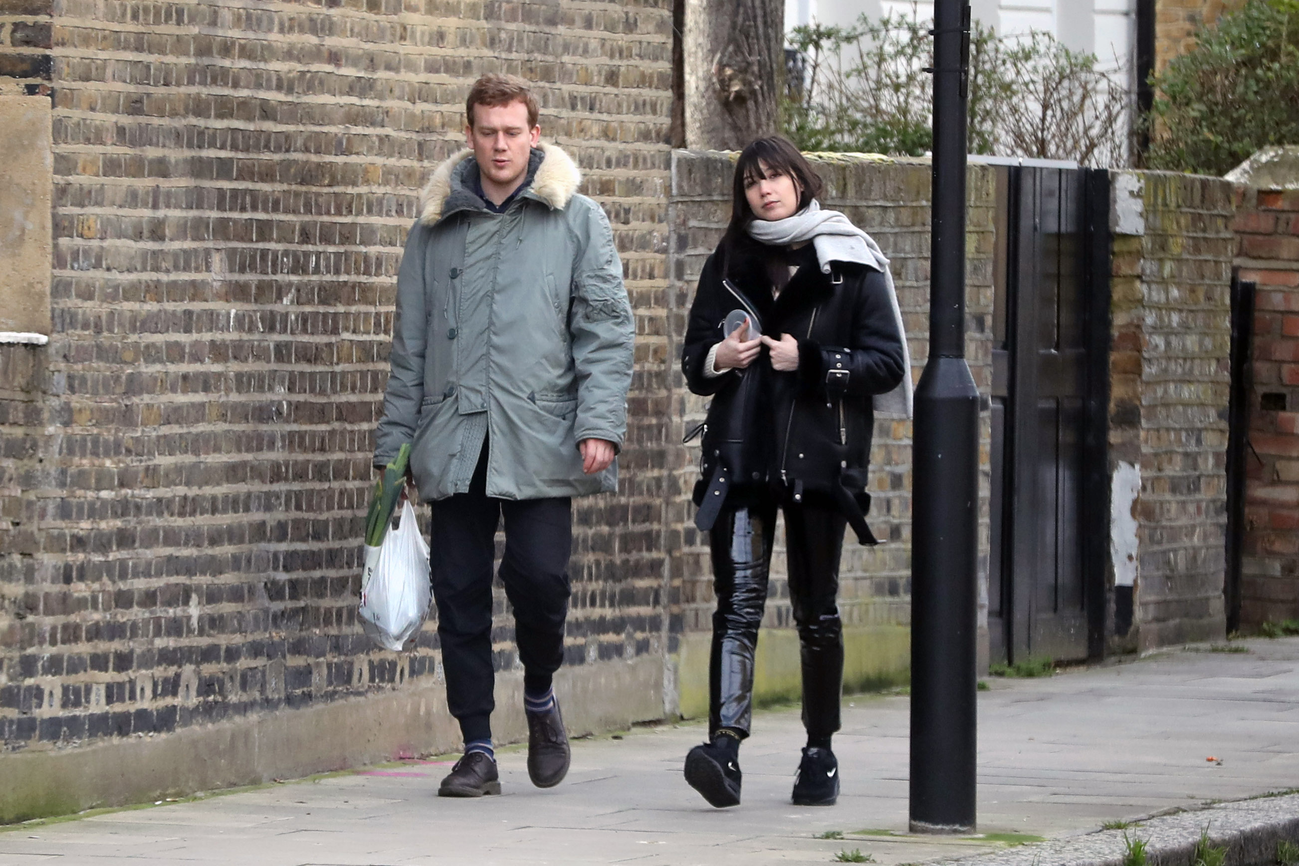 Daisy Lowe out in North London