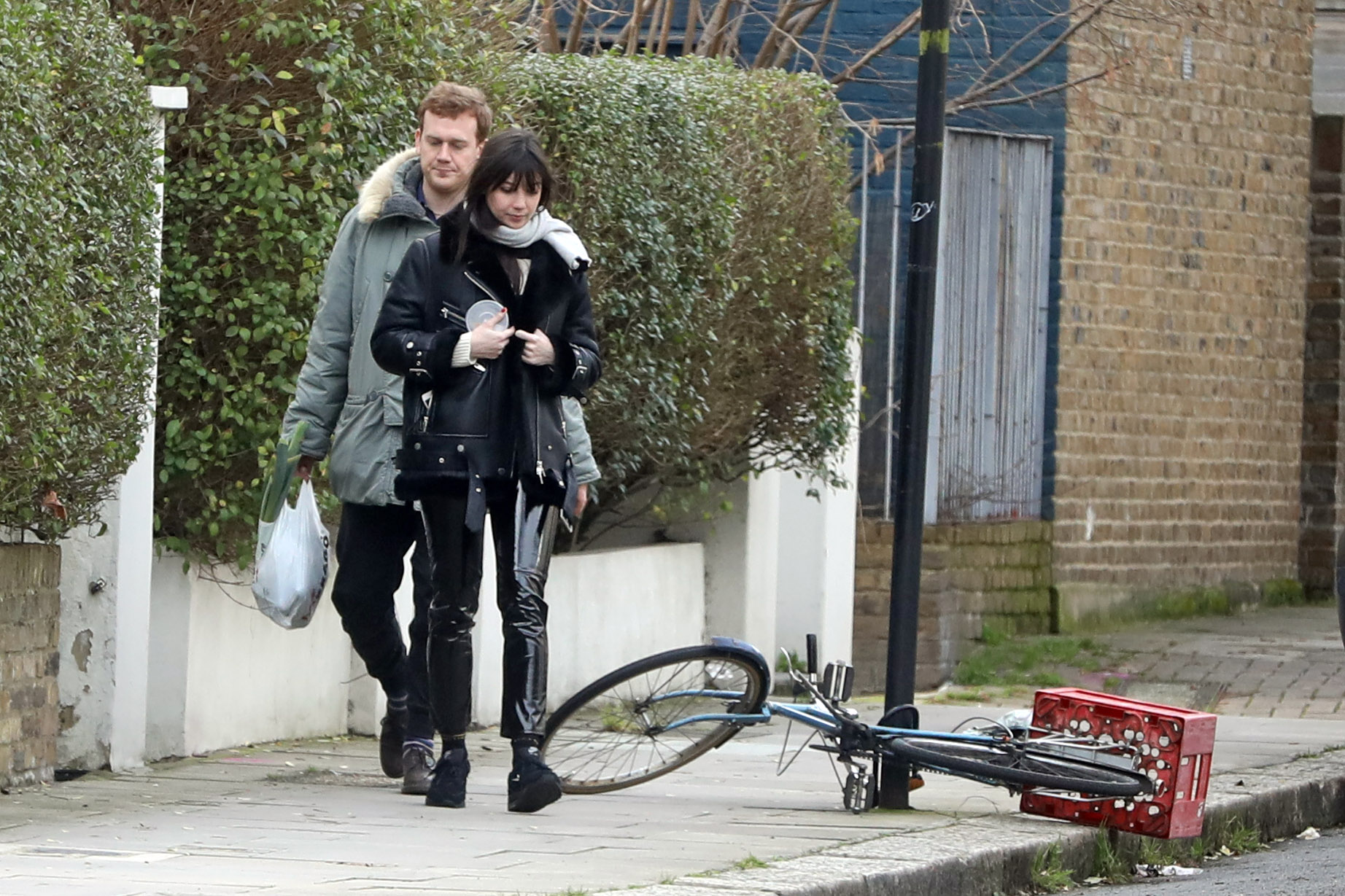 Daisy Lowe out in North London