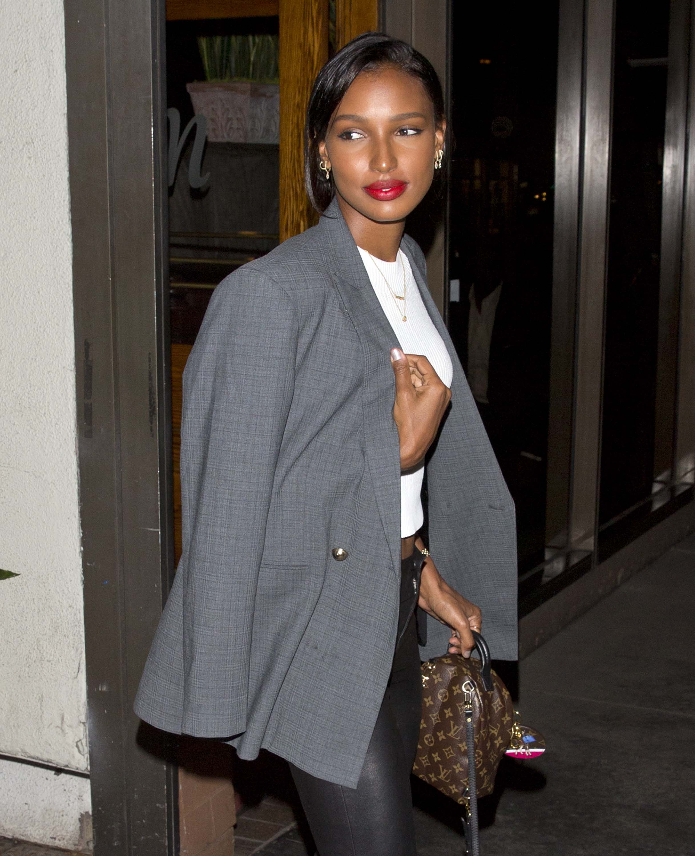 Jasmine Tookes seen leaving Madeo restaurant